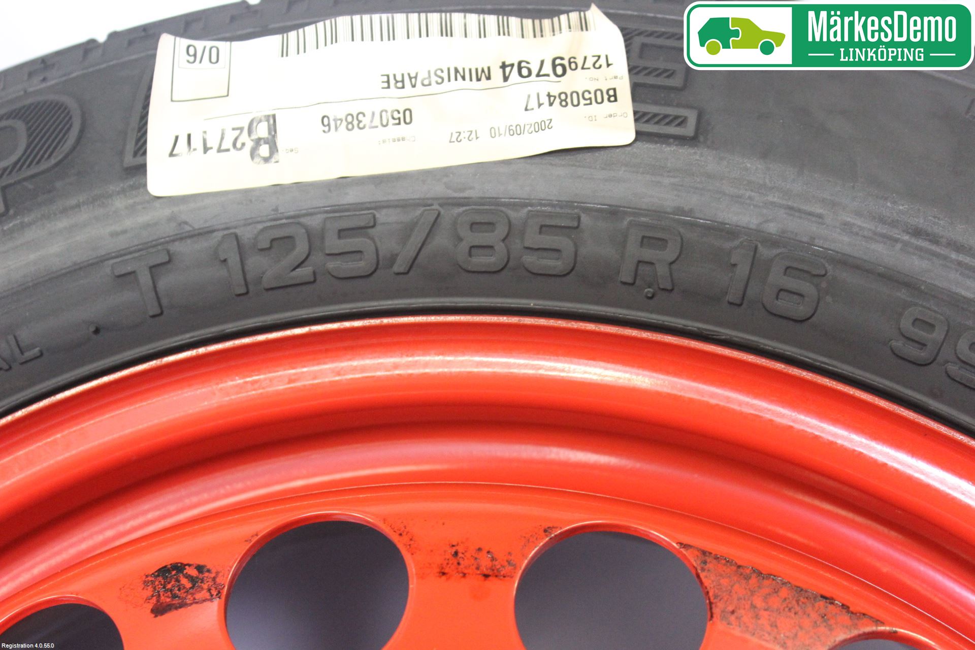 Saab 9-3 VER 2 Hjul Reservhjul Minityp