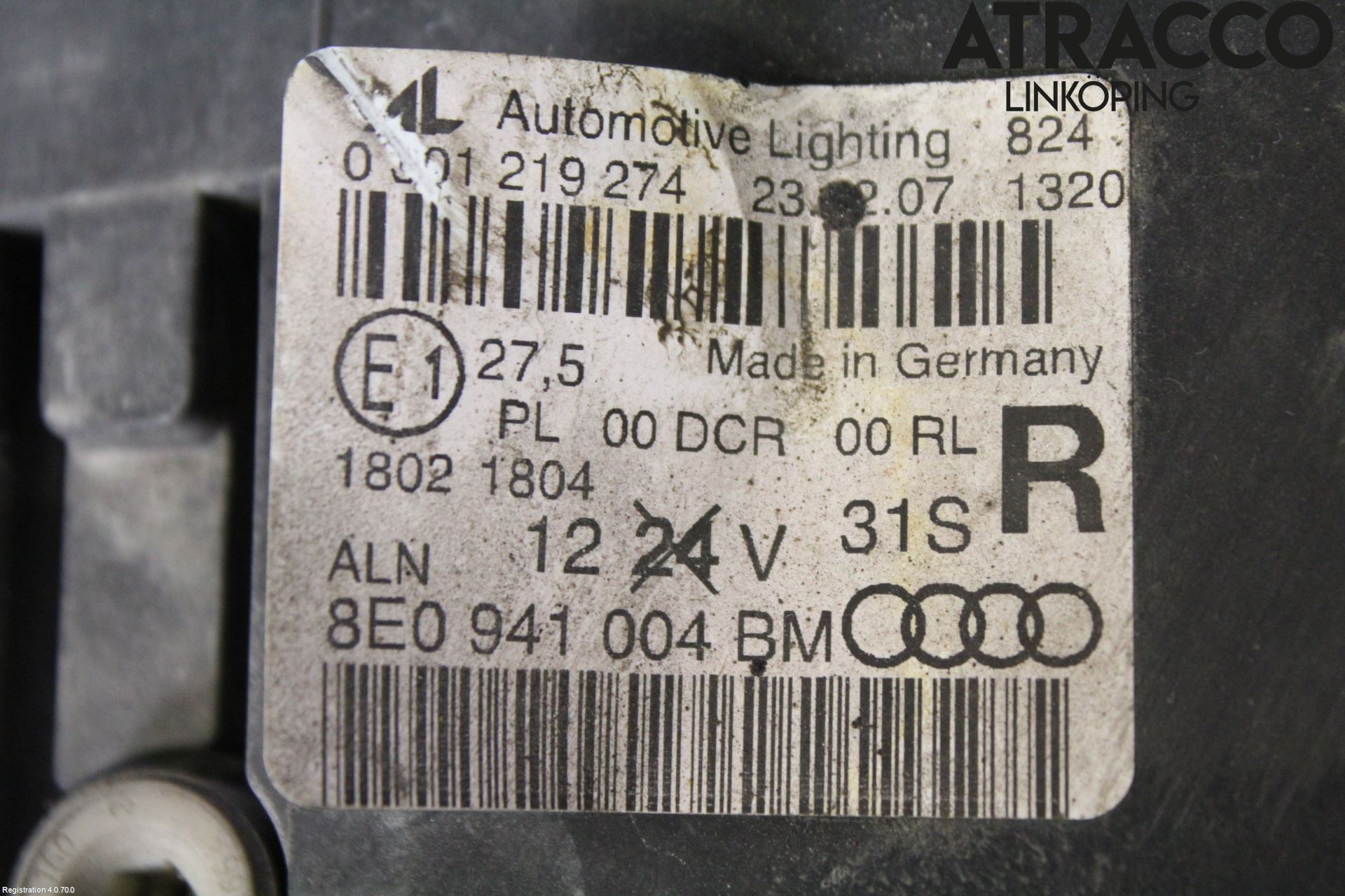 Audi A4/S4 05-07 Strålkastare Höger