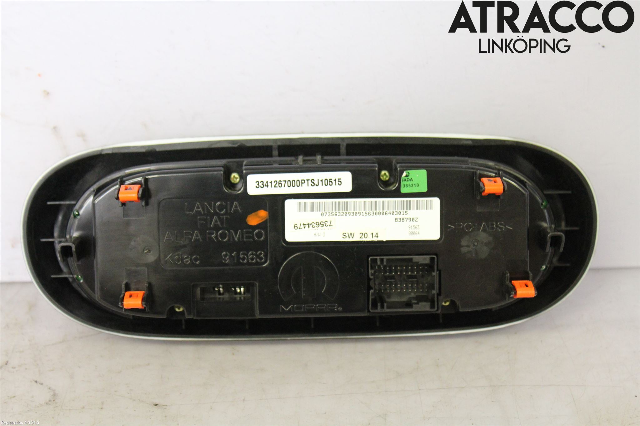 Fiat 500X 15- Ac Styrenhet Ac Manöveren