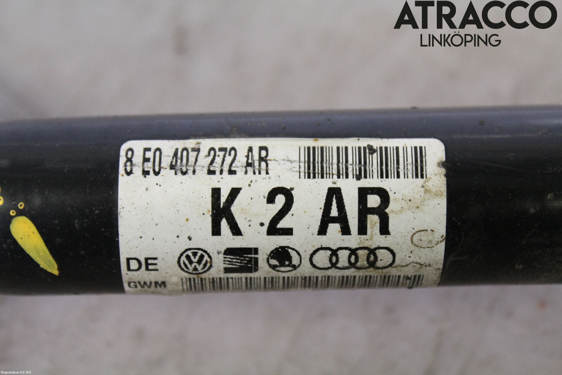Audi A4/S4 05-07 Drivaxel Fram Höger