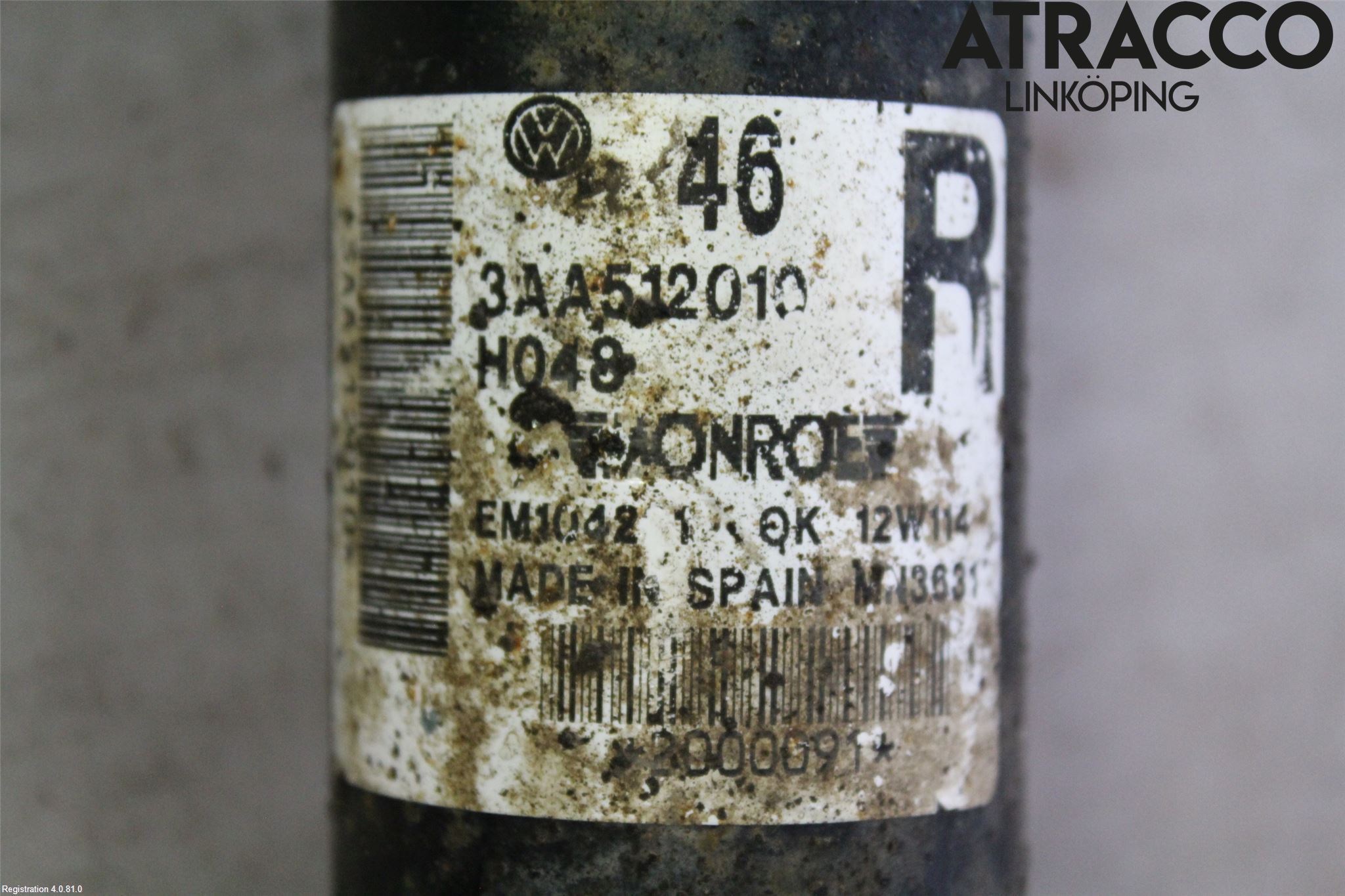 Volkswagen VW PASSAT 11-14 Stötdämpare Bak