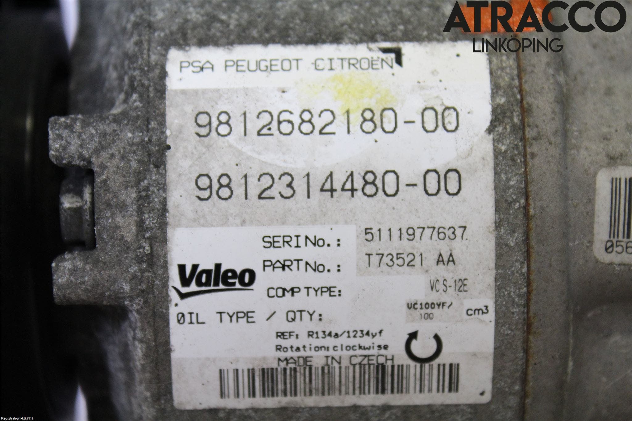 Peugeot 308 14-21 Ac Kompressor