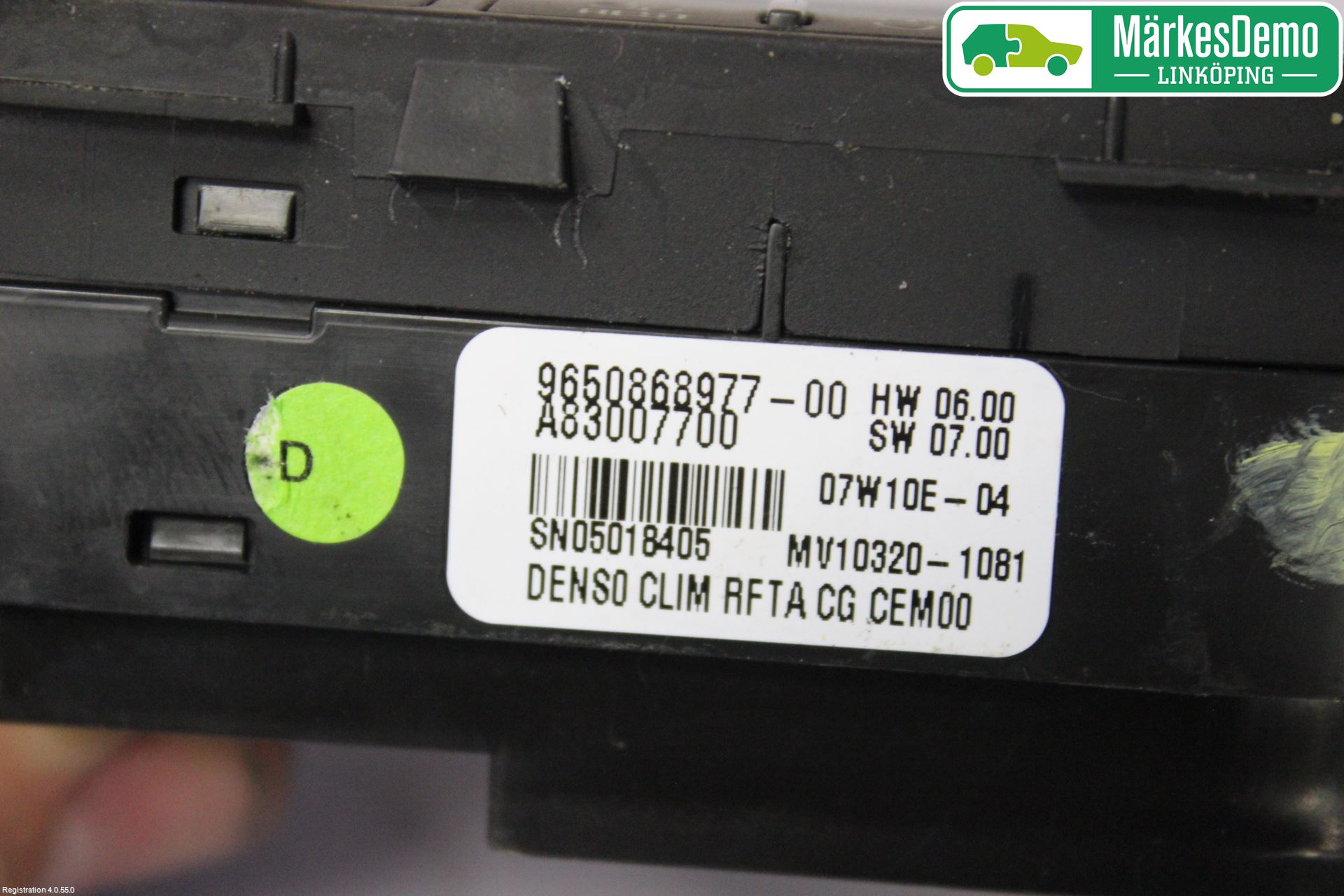 Citroen C4 PICASSO 06-13 Ac Styrenhet Ac Manöveren