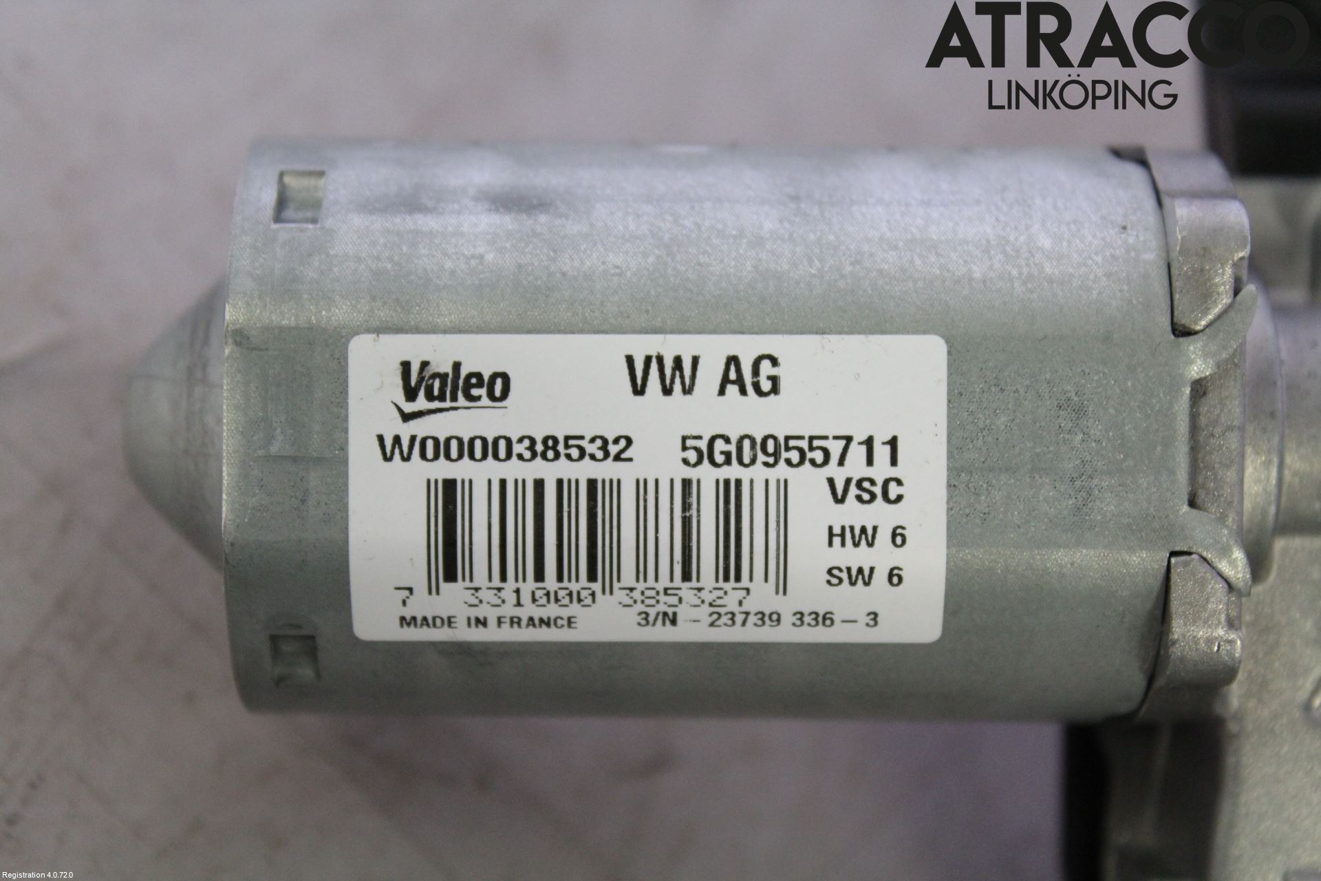 Volkswagen VW GOLF / E-GOLF VII 13-20 Torkarmotor Baklucka
