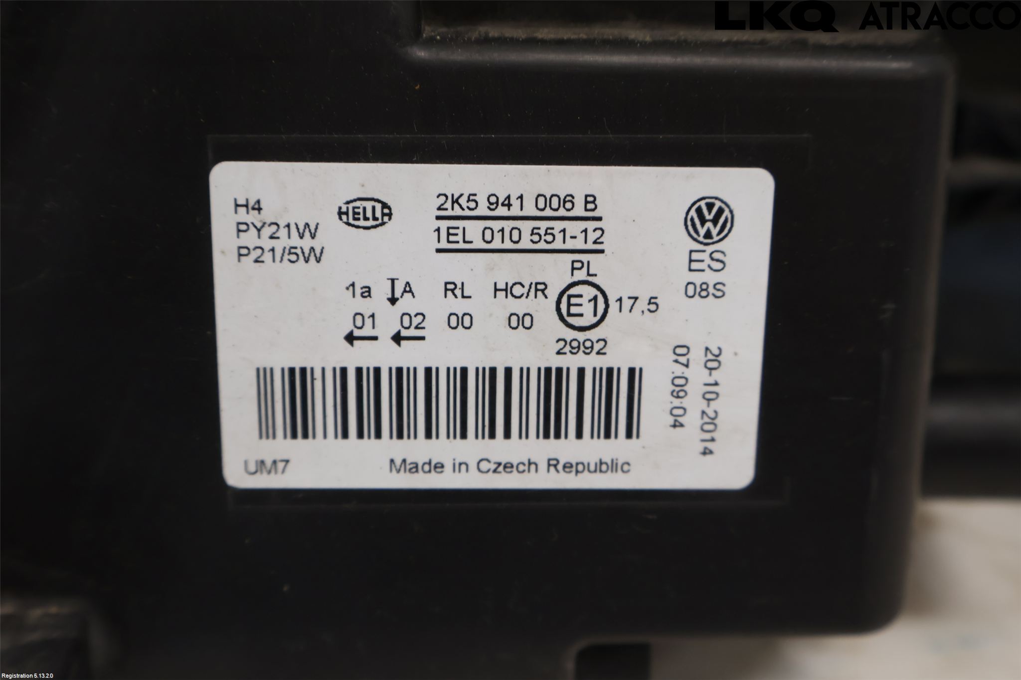 Volkswagen VW CADDY 11-15 Strålkastare Höger