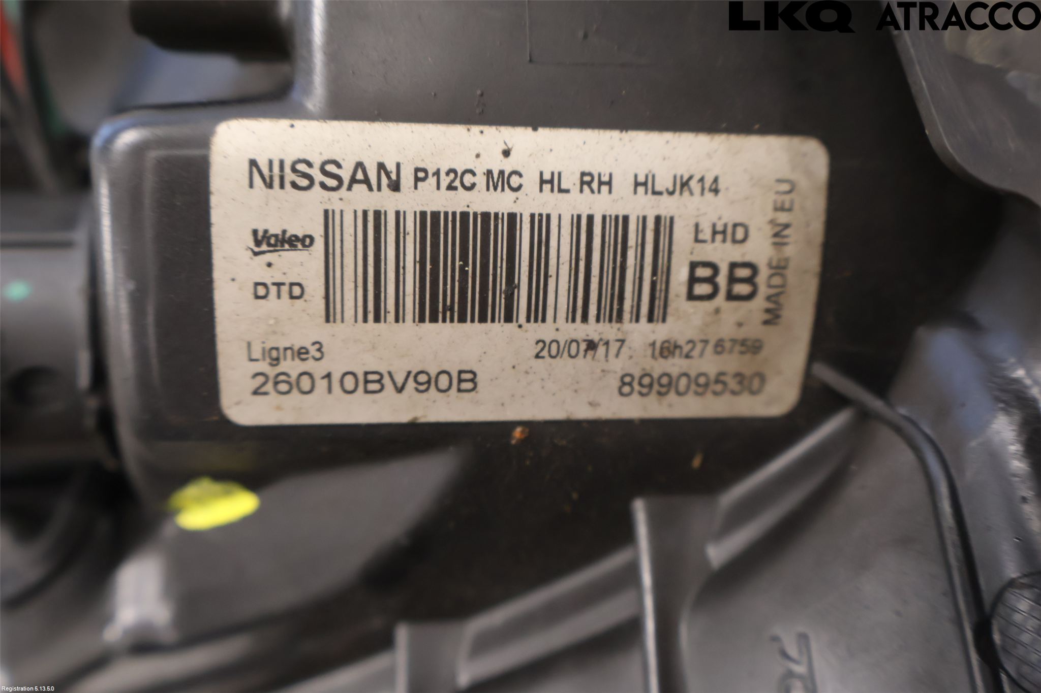 Nissan JUKE 14-19 Strålkastare Höger
