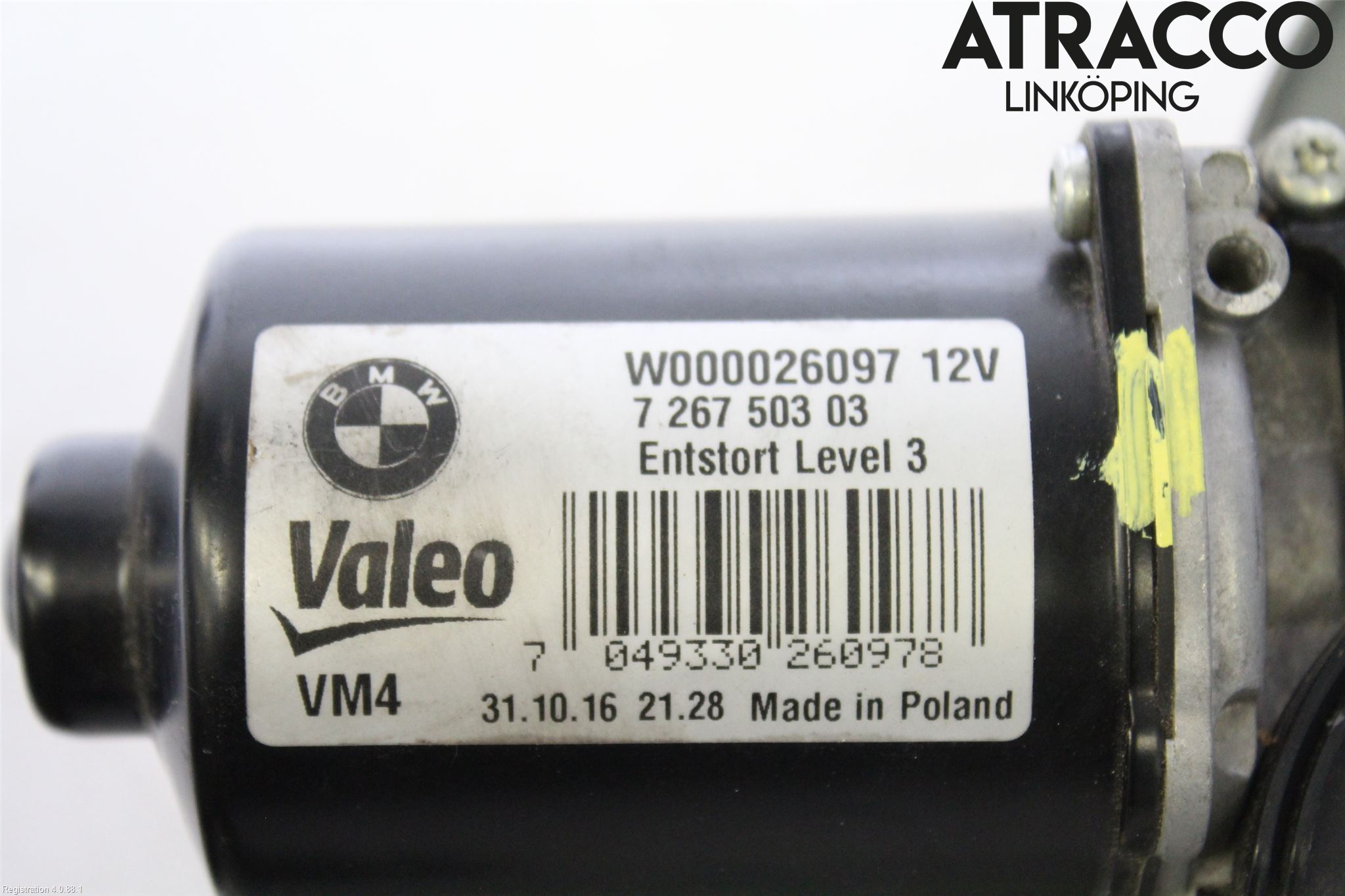 BMW 2 F22/F23/F87 Coupé/Cab 13-21 Torkarmotor Vindruta