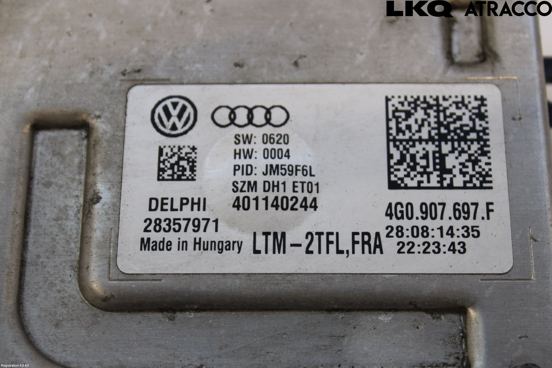 Volkswagen VW PASSAT 15-19 Styrenhet Strålkastare