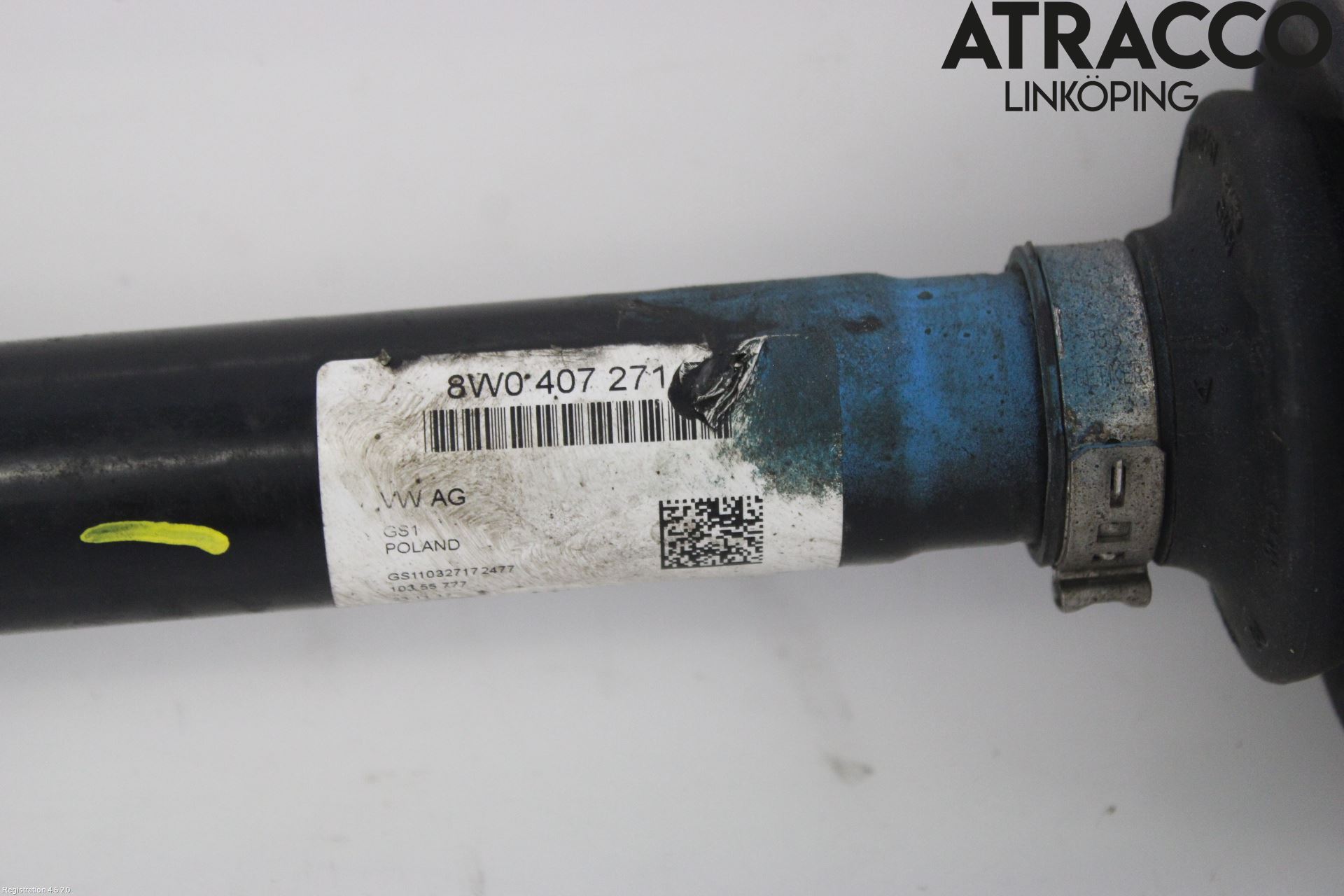 Audi A4/S4 B9 16-19 Drivaxel Fram Höger