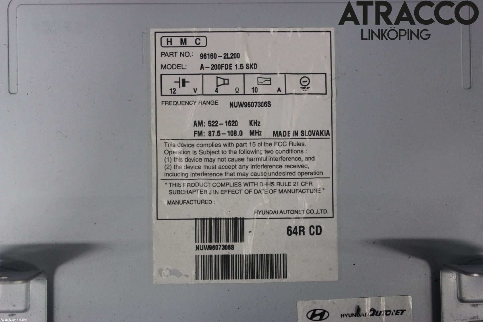 Hyundai i30 FD 07-12 Cd Radio - Multimediapanel
