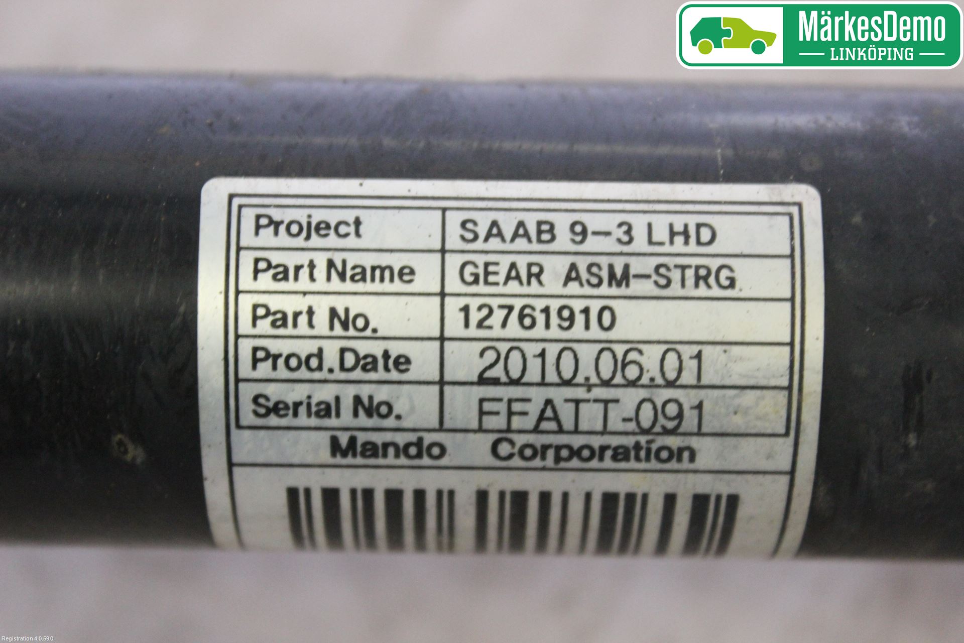 Saab 9-3 VER2/VER3 08-15 Styrväxel Servo -Snäcka