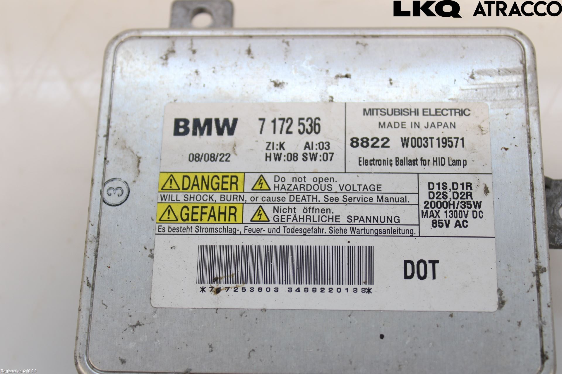 BMW 3 E90/91 SED/TOU 05-12 Styrenhet Strålkastare