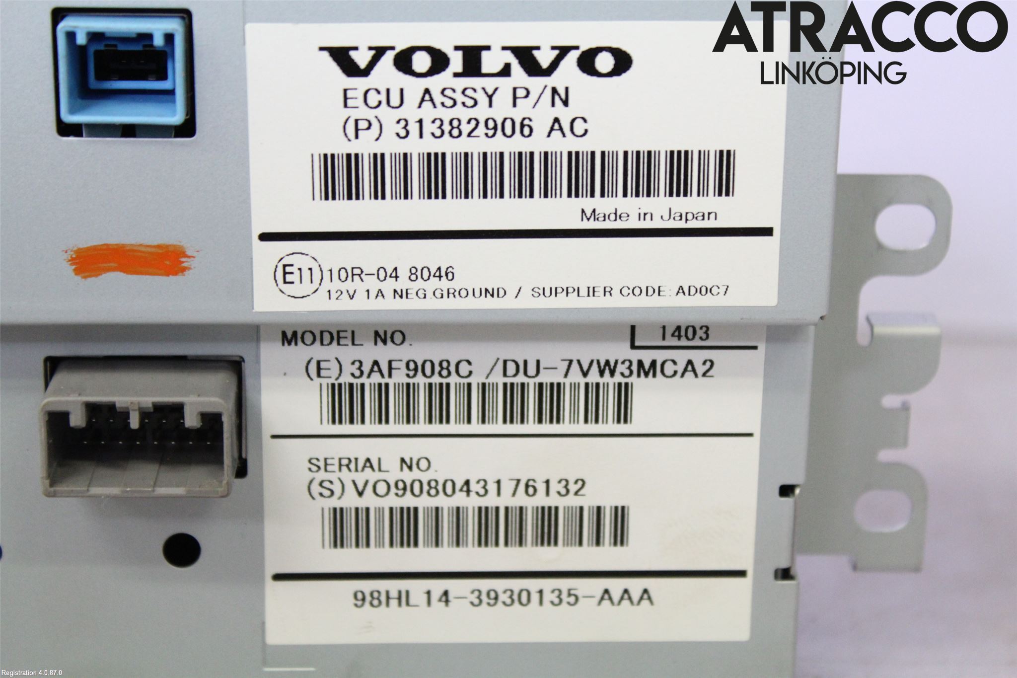 Volvo V40 12-19 Multifunktionsdisplay