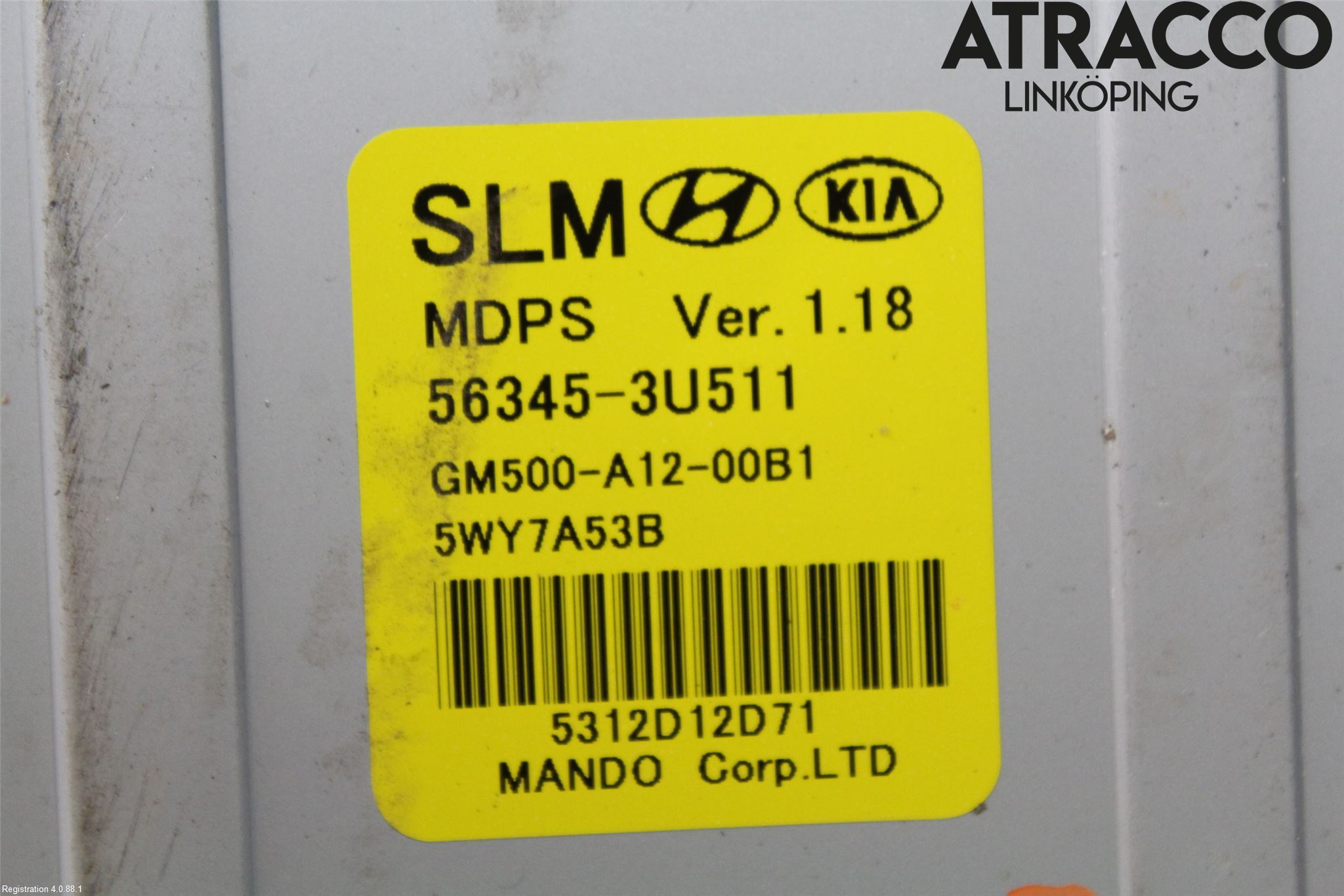 Kia SPORTAGE (SL) 11-15 Rattaxelagg Med Inb Servo