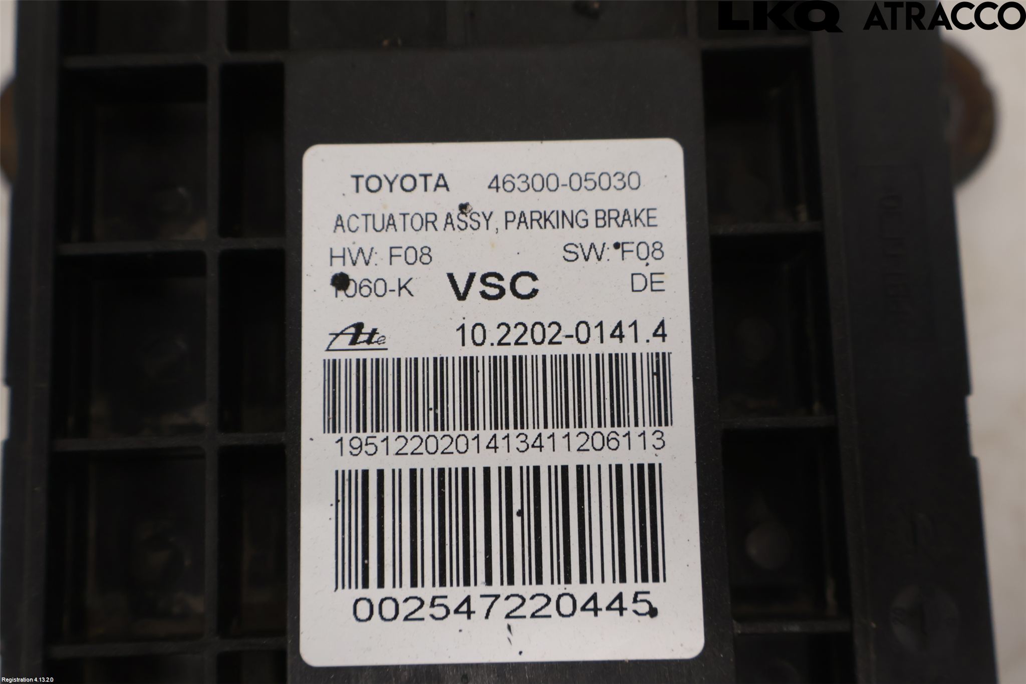 Toyota AVENSIS 09-15 Parkeringsbroms Elmanövrerad