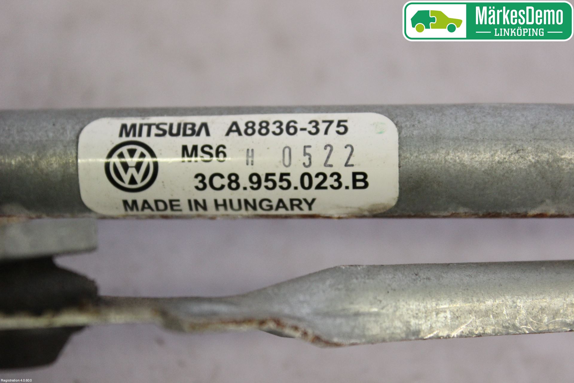 Volkswagen VW PASSAT CC 08-16 Torkarmekanism Vindruta