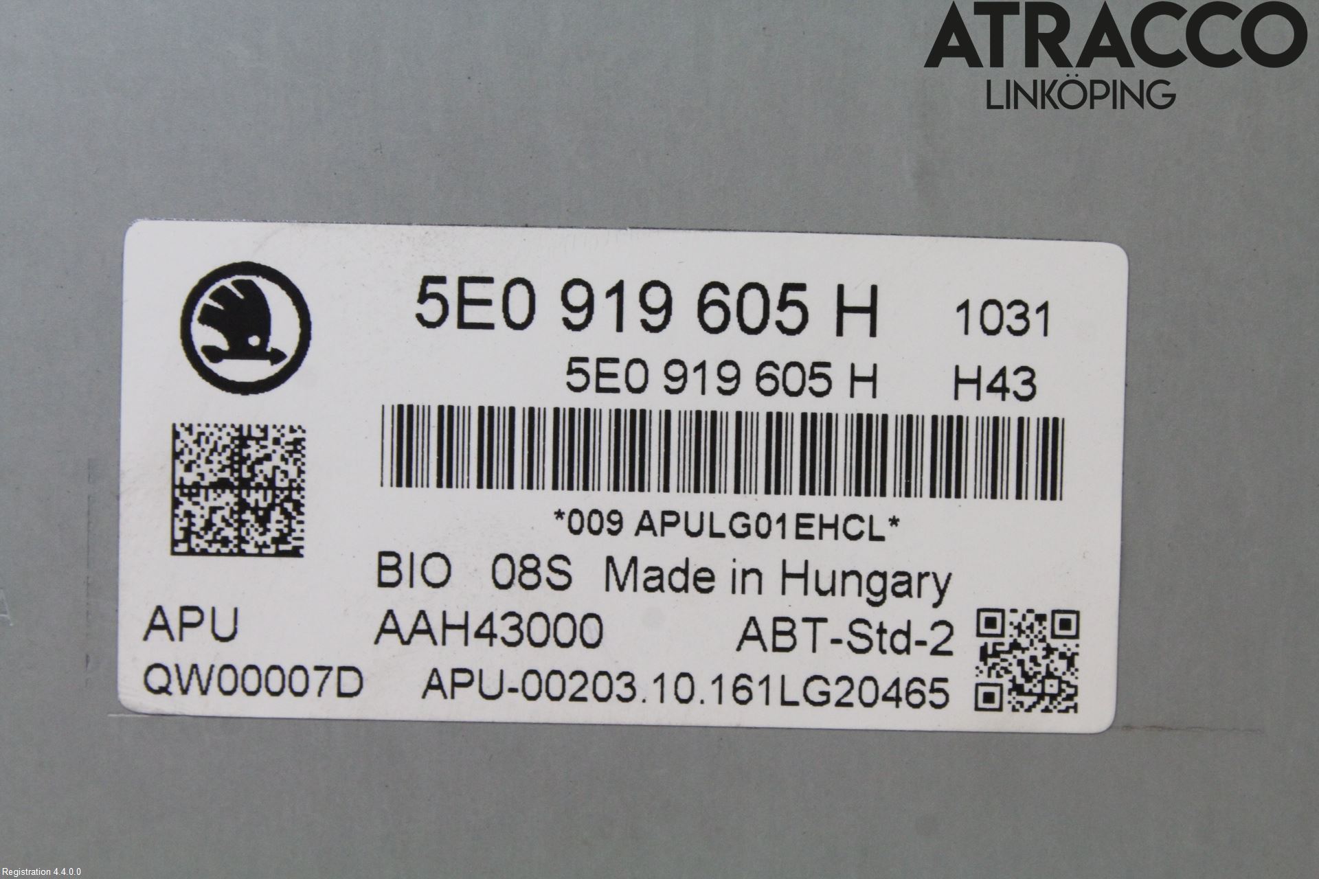 Skoda OCTAVIA (5E) 13-20 Multifunktionsdisplay