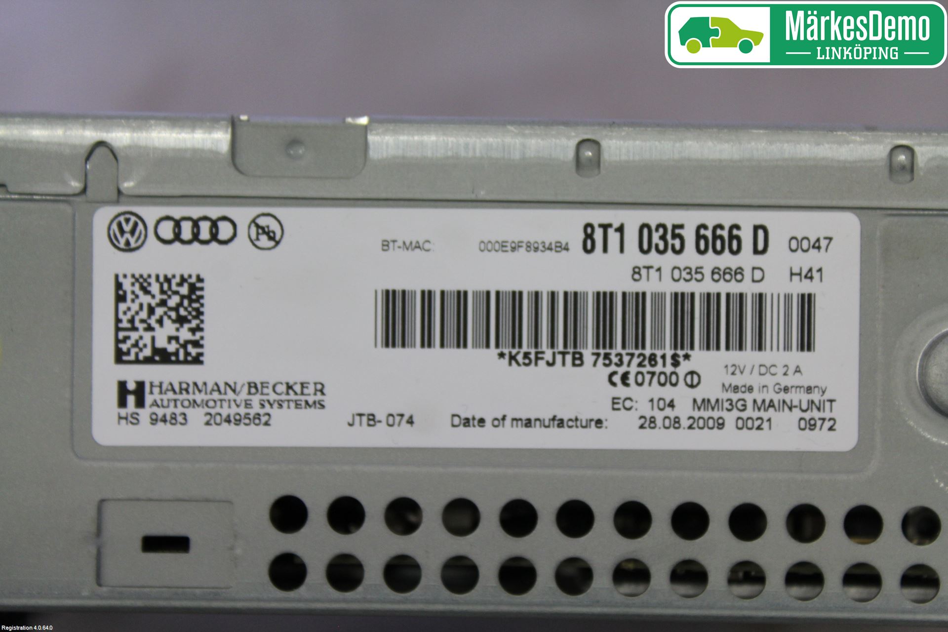 Audi A5 07-16 Cd Radio - Multimediapanel