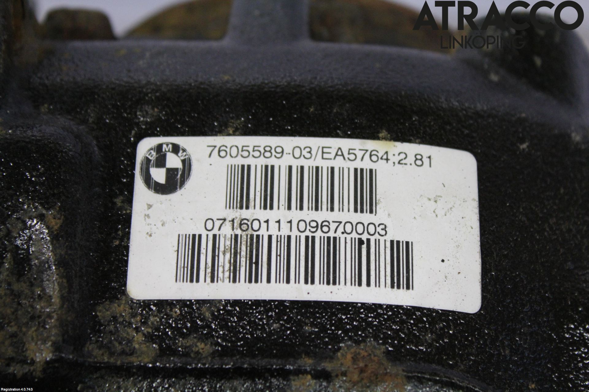 BMW 3 F30/F31/F80 12-19 Bakväxel-Diff