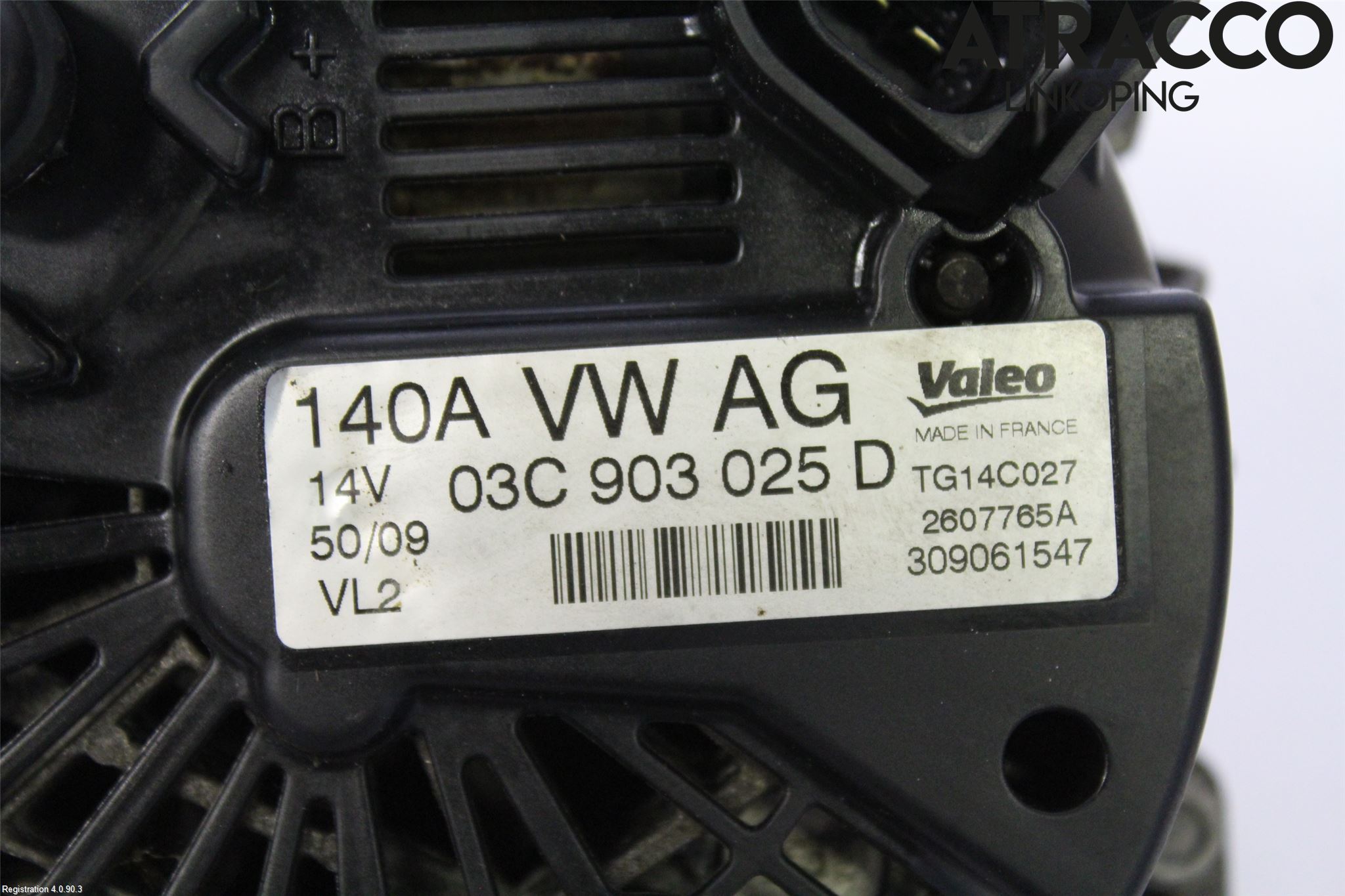 Volkswagen VW GOLF VI 09-13 Generator