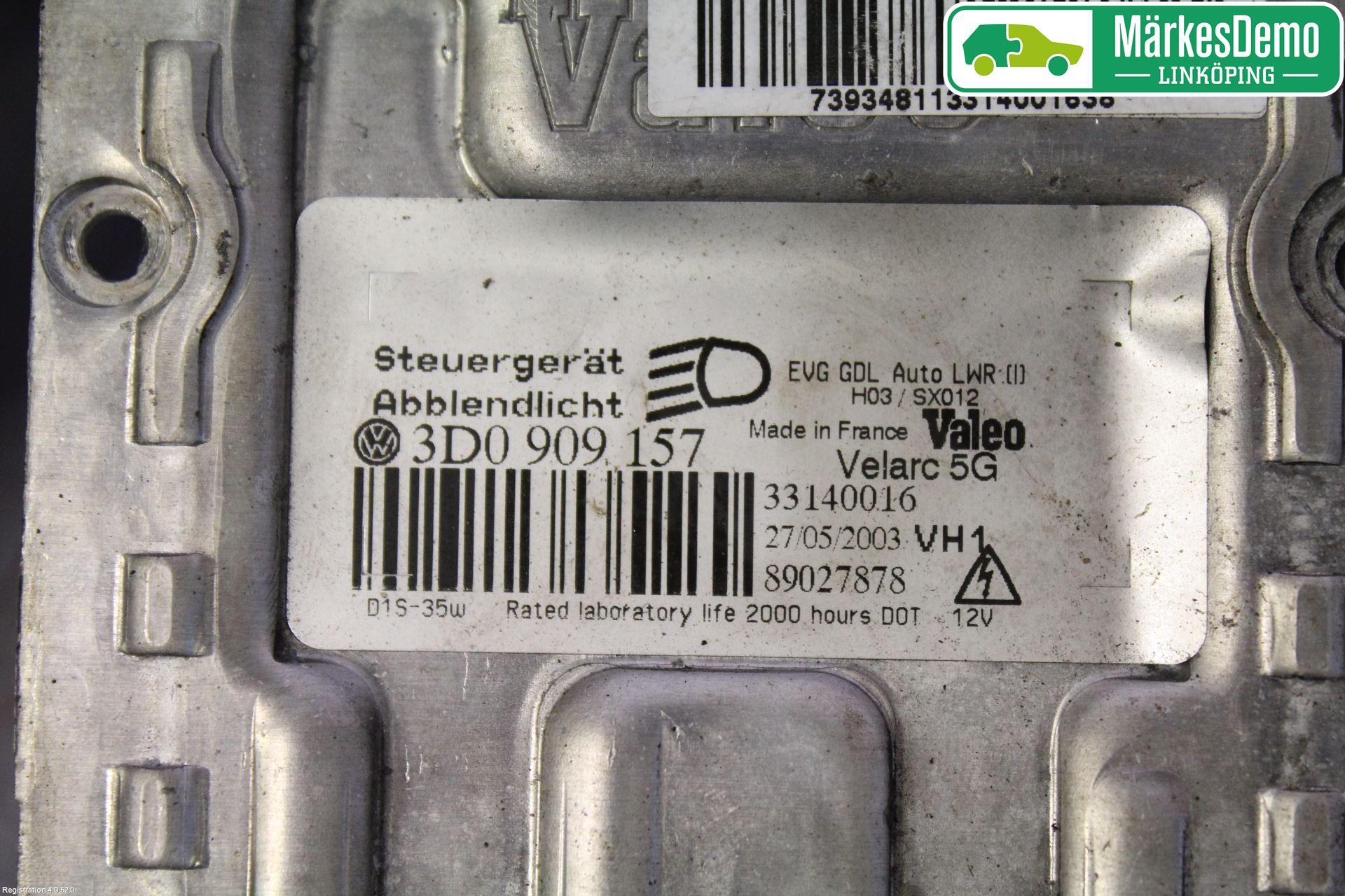 Volkswagen VW TOUAREG 7L 03-10 Styrenhet Strålkastare