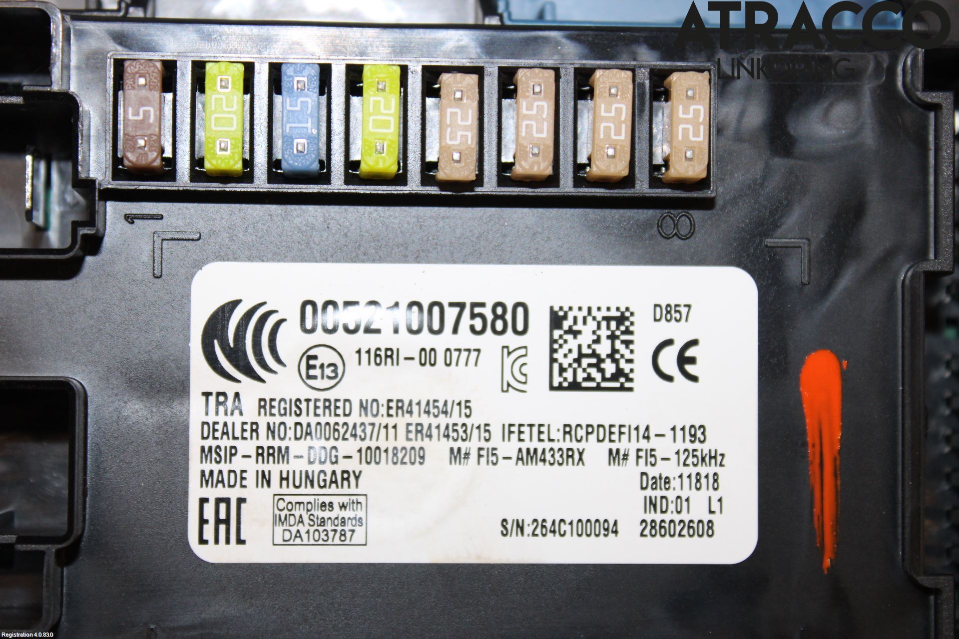 Fiat TIPO/CROSS 16- Säkringsdosa-Elcentral