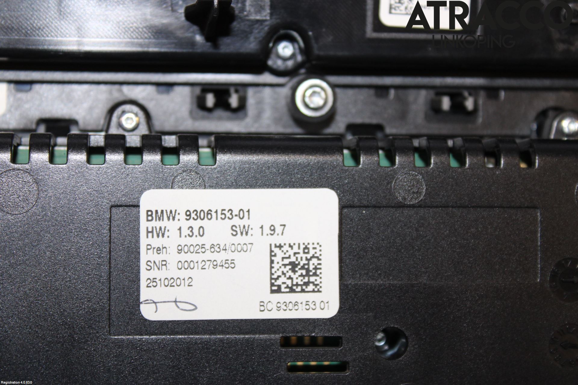 BMW 5 F10/F11/F18 09-17 Ac Styrenhet Ac Manöveren