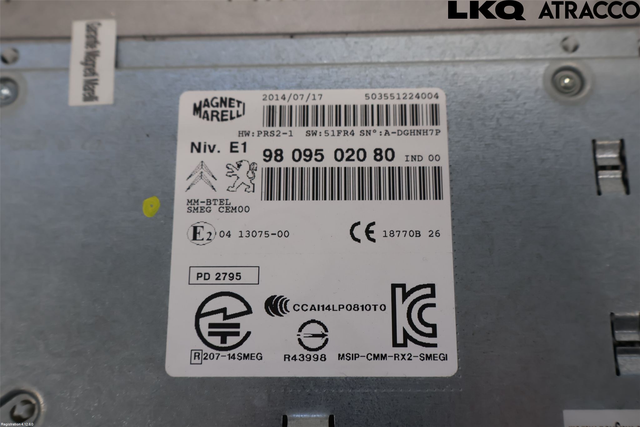 Peugeot 208 12-15 Cd Radio - Multimediapanel