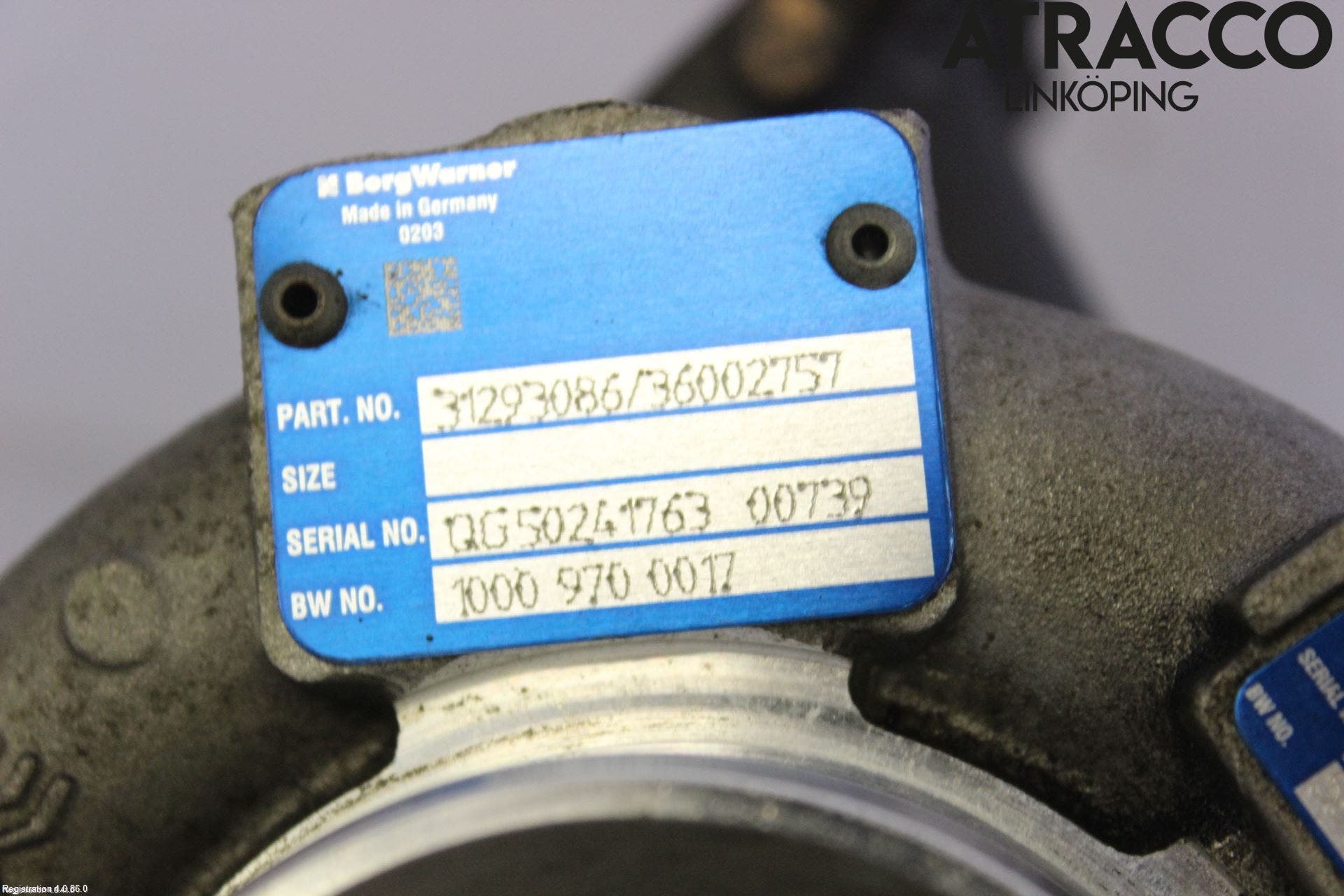 Volvo V70 14-16 Turboaggregat