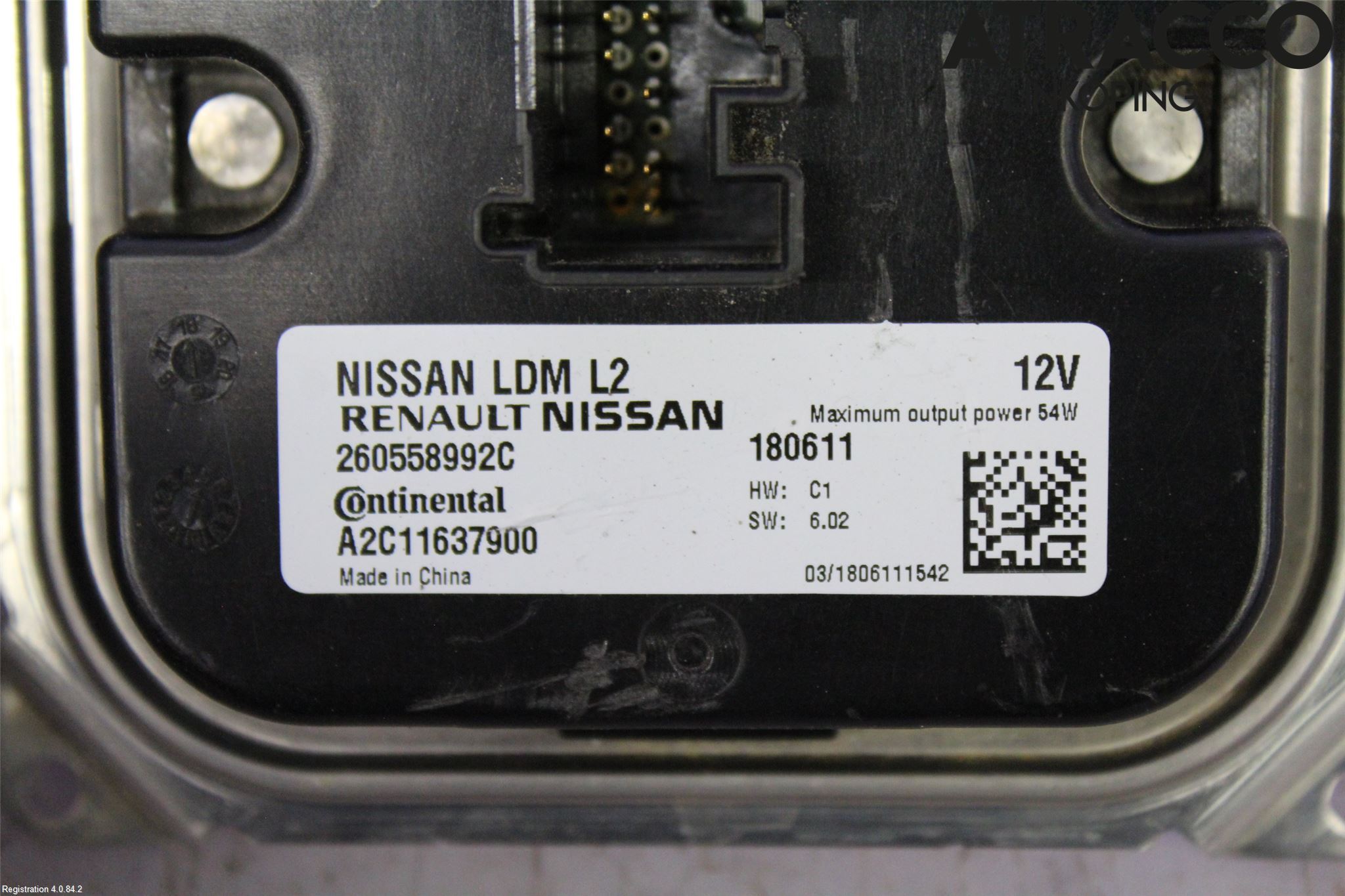 Nissan LEAF 18- Styrenhet Strålkastare