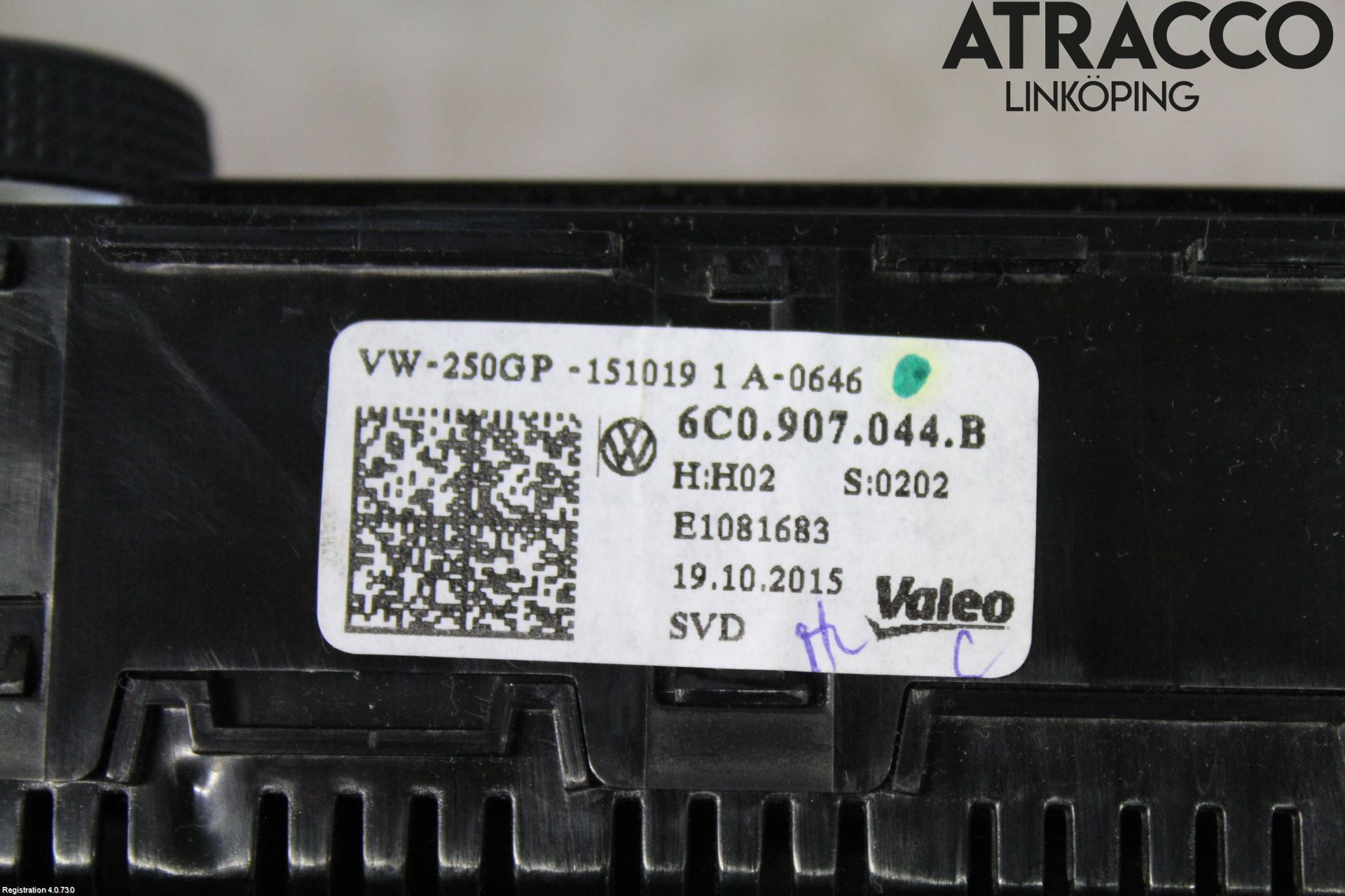 Volkswagen VW POLO 10-17 Ac Styrenhet Ac Manöveren