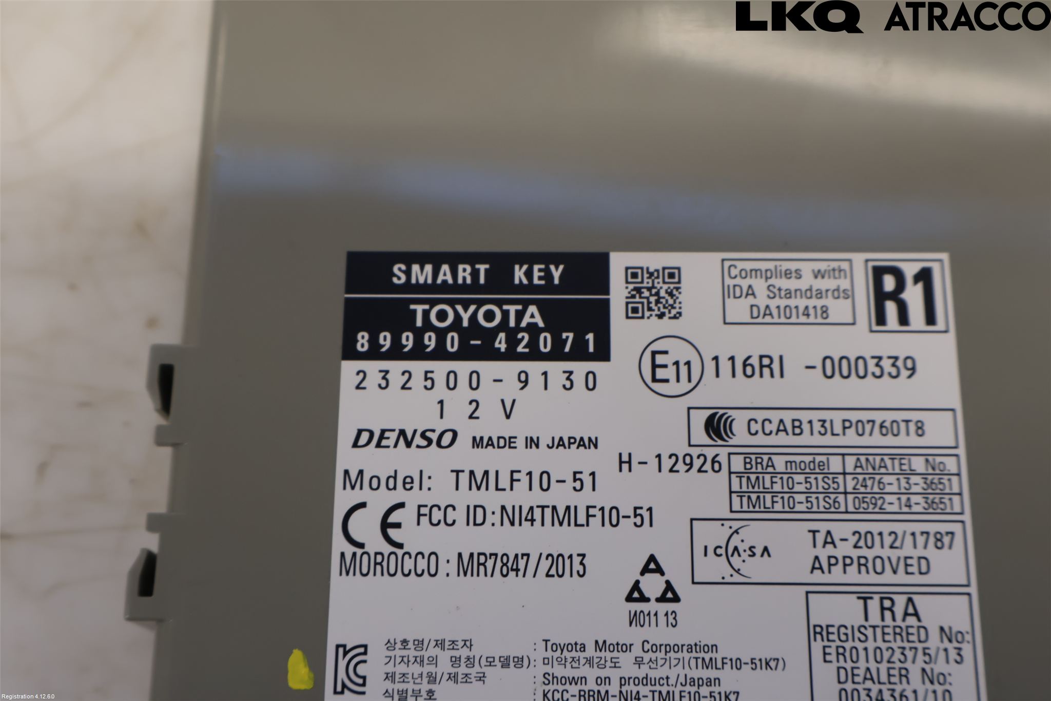 Toyota RAV4 13-18 Styrenhet Nyckellöst System