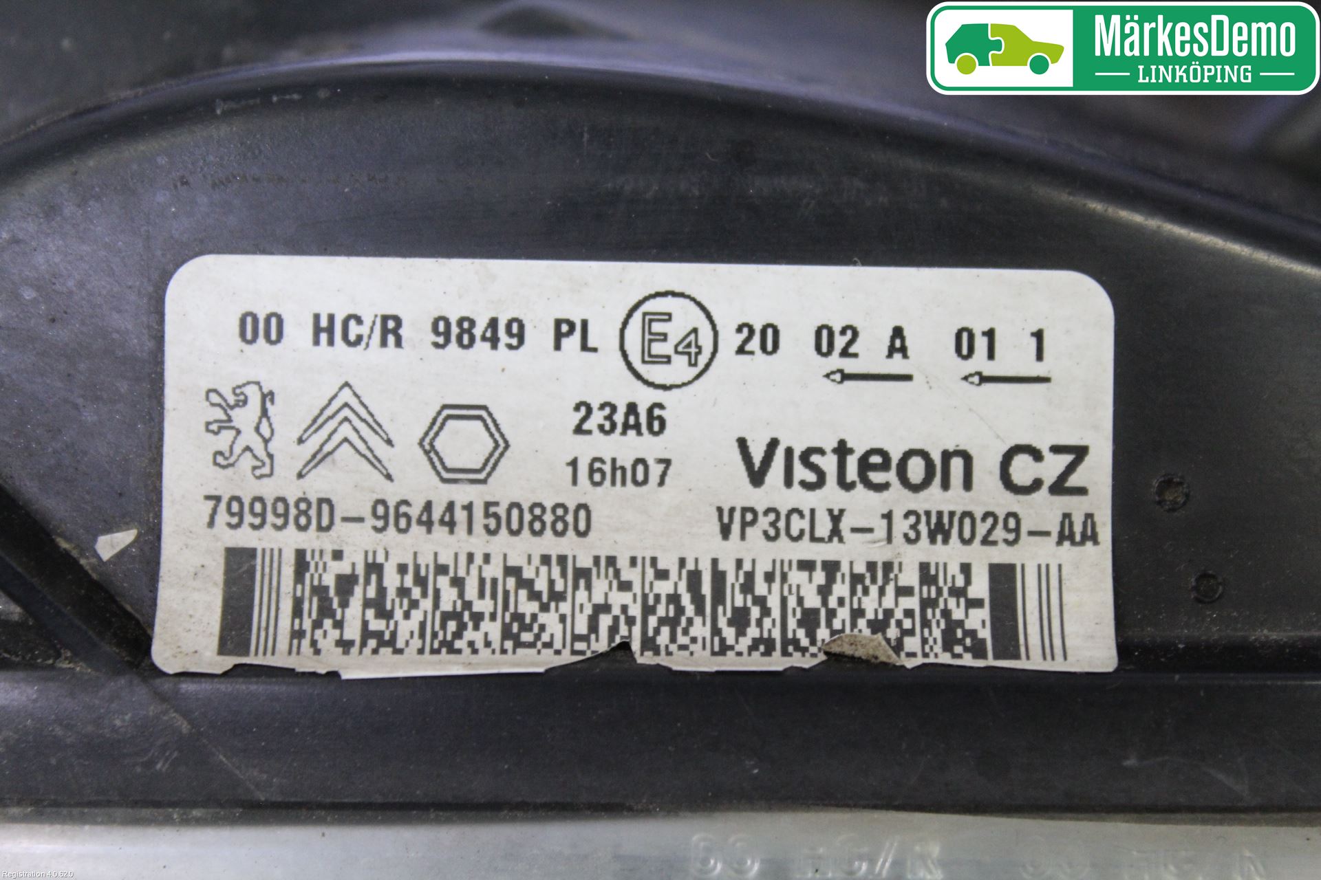 Citroen BERLINGO  03-07 Strålkastare Höger