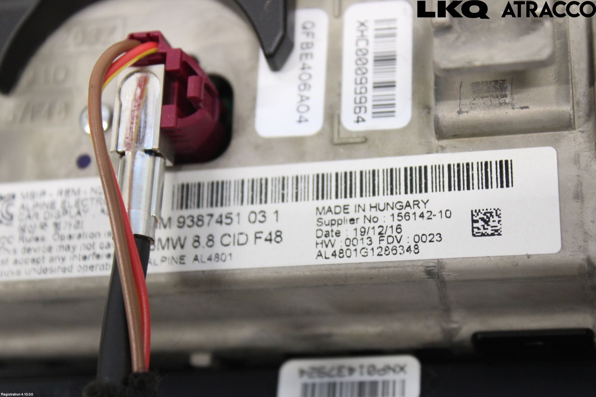 BMW X1 F48 15-22 Bildskärm