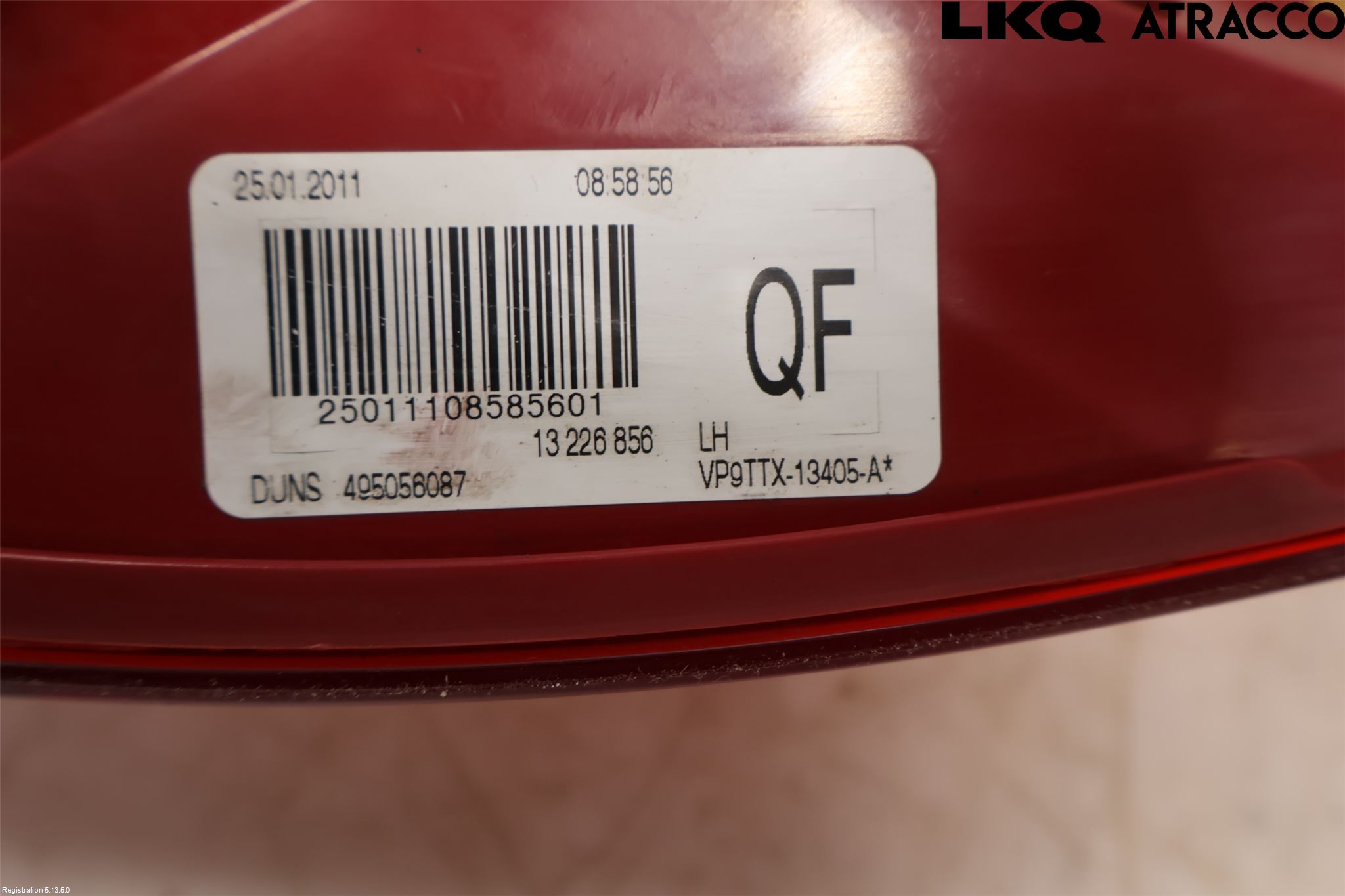 Opel INSIGNIA 09-16 Bakljus Lucka Vä