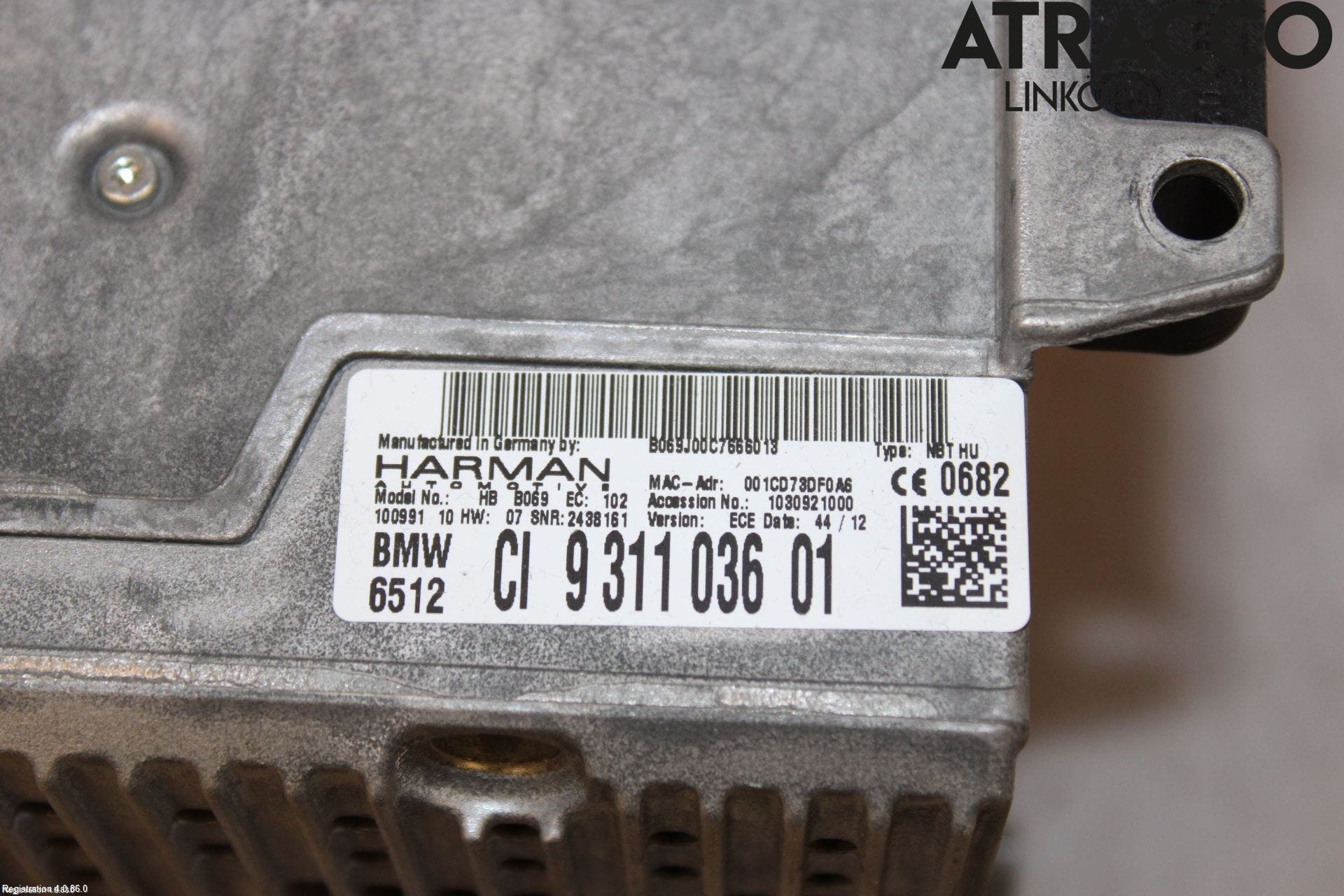 BMW 5 F10/F11/F18 09-17 Cd Radio - Multimediapanel