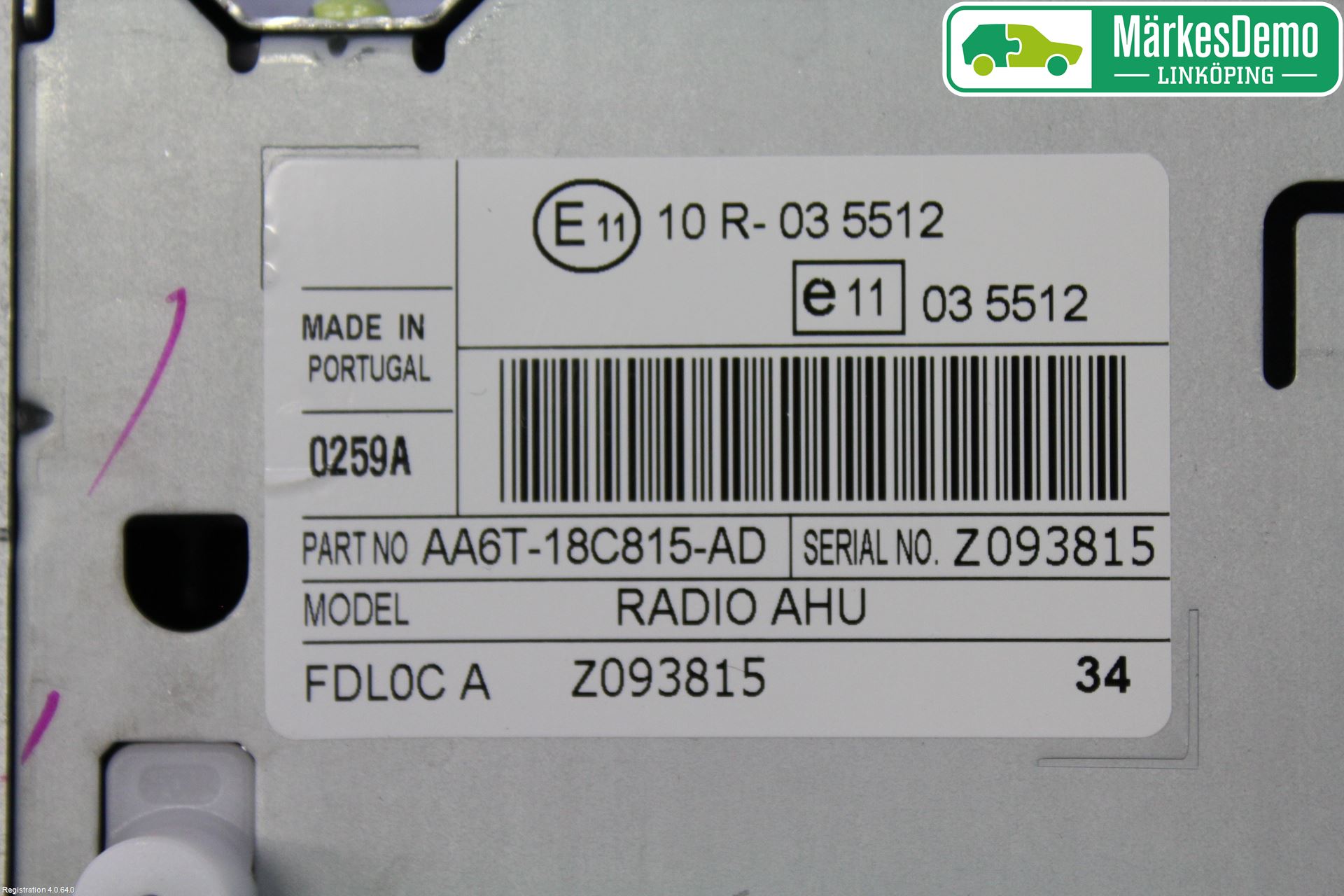 Ford FIESTA 09-12 Cd Radio - Multimediapanel