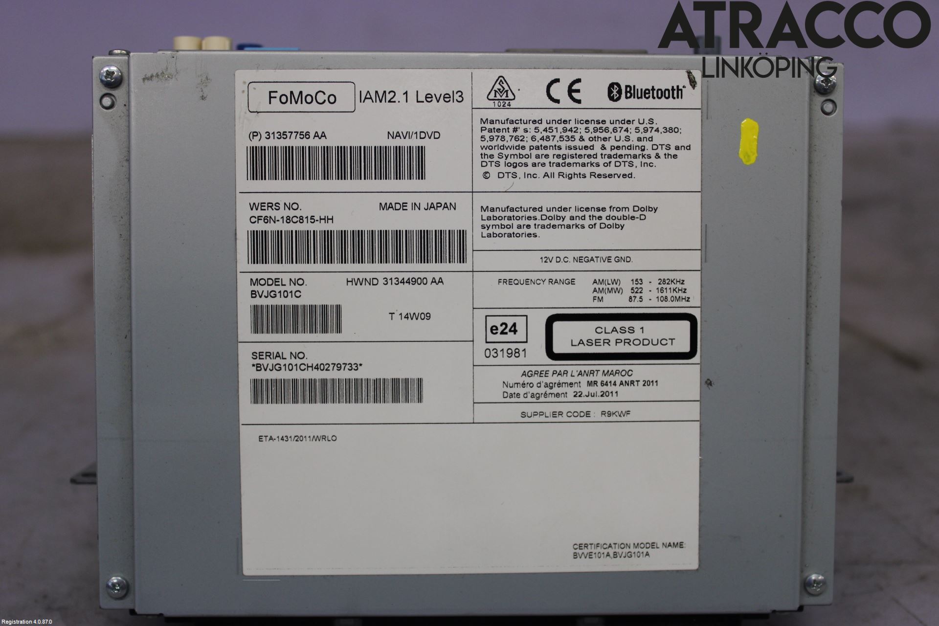 Landrover RANGE ROVER (L405) 13-21 Cd Radio - Multimediapanel