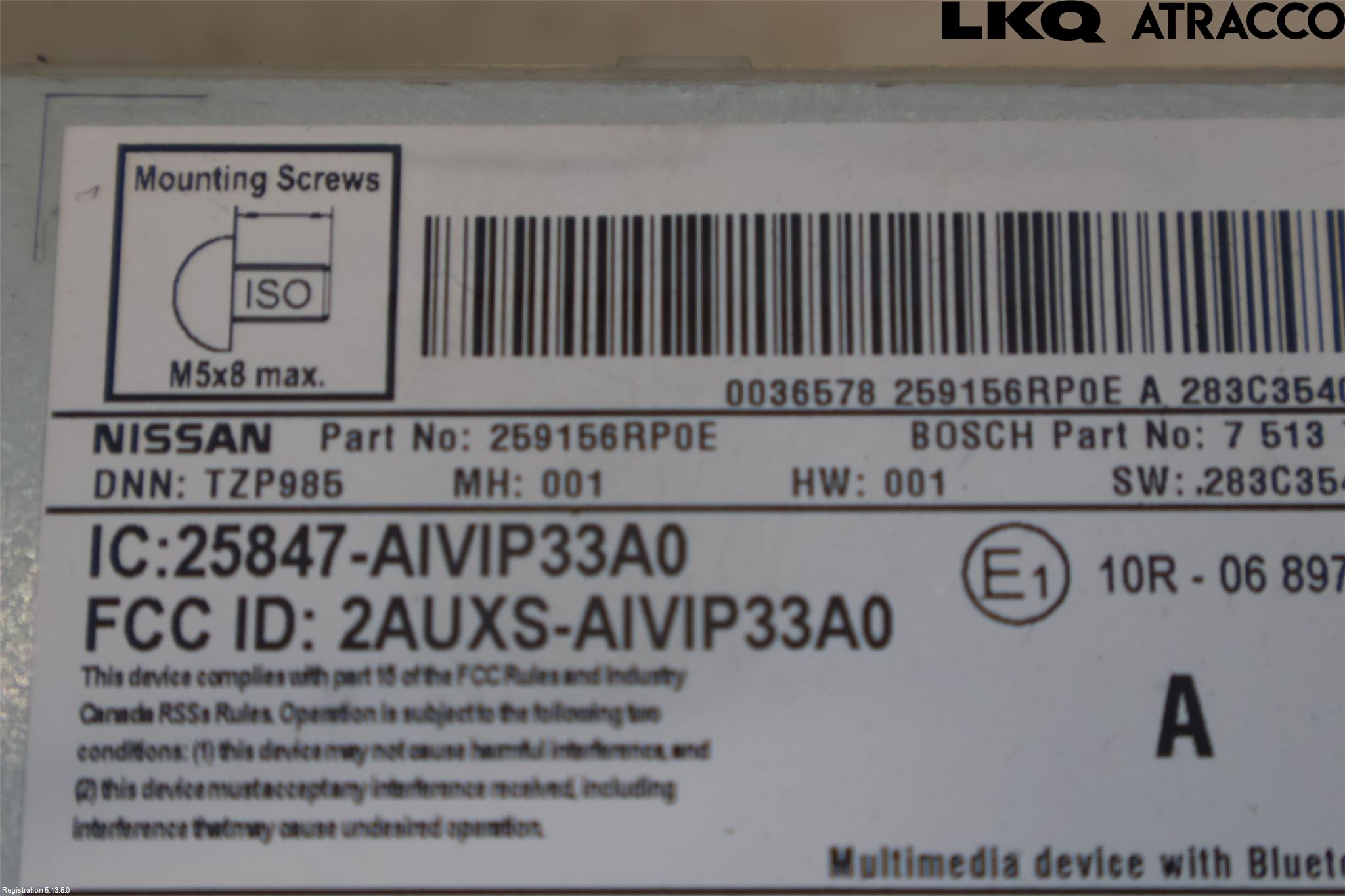 Nissan QASHQAI 21- Cd Radio - Multimediapanel