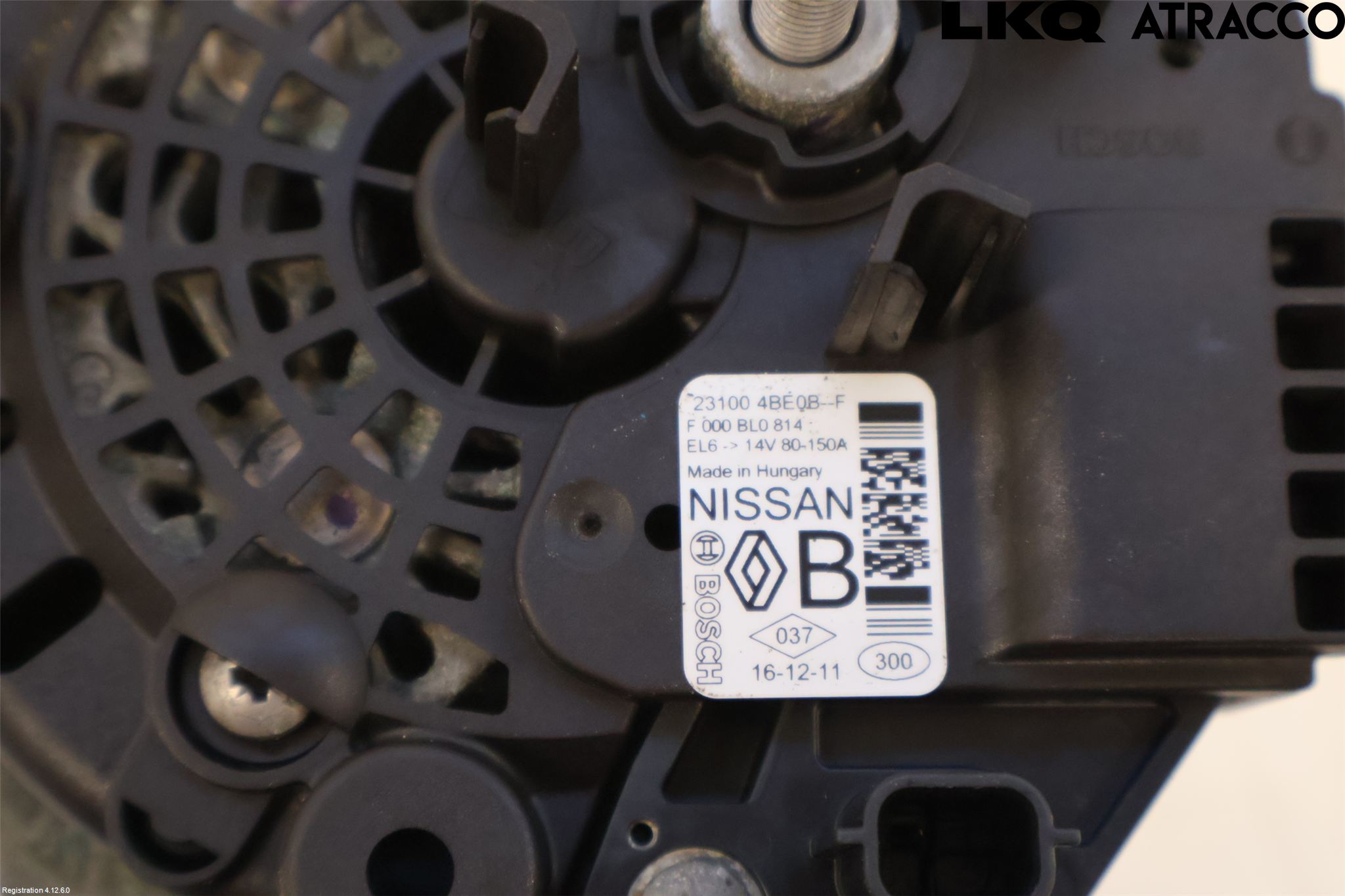 Nissan QASHQAI 14-17 Generator