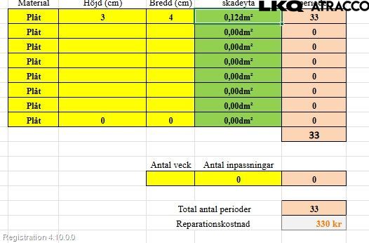 BMW 3 GT F34 13-19 Skärm Fram Höger