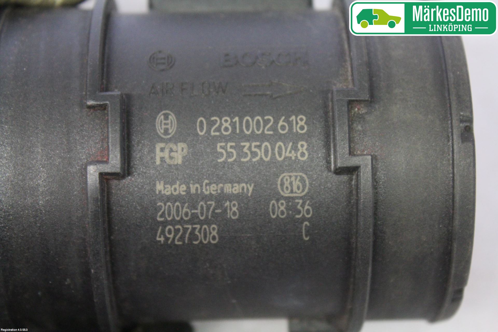 Saab 9-3 VER 2 Injluftmassamätare