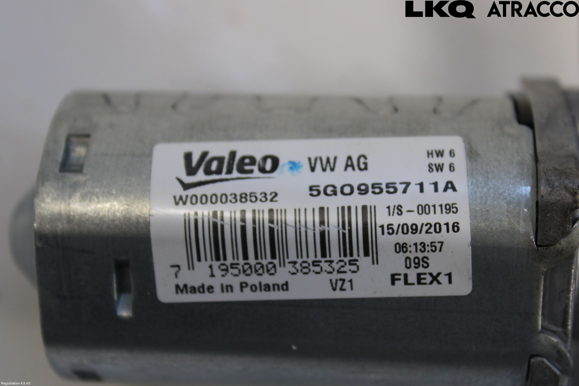 Volkswagen VW PASSAT 15-19 Torkarmotor Baklucka