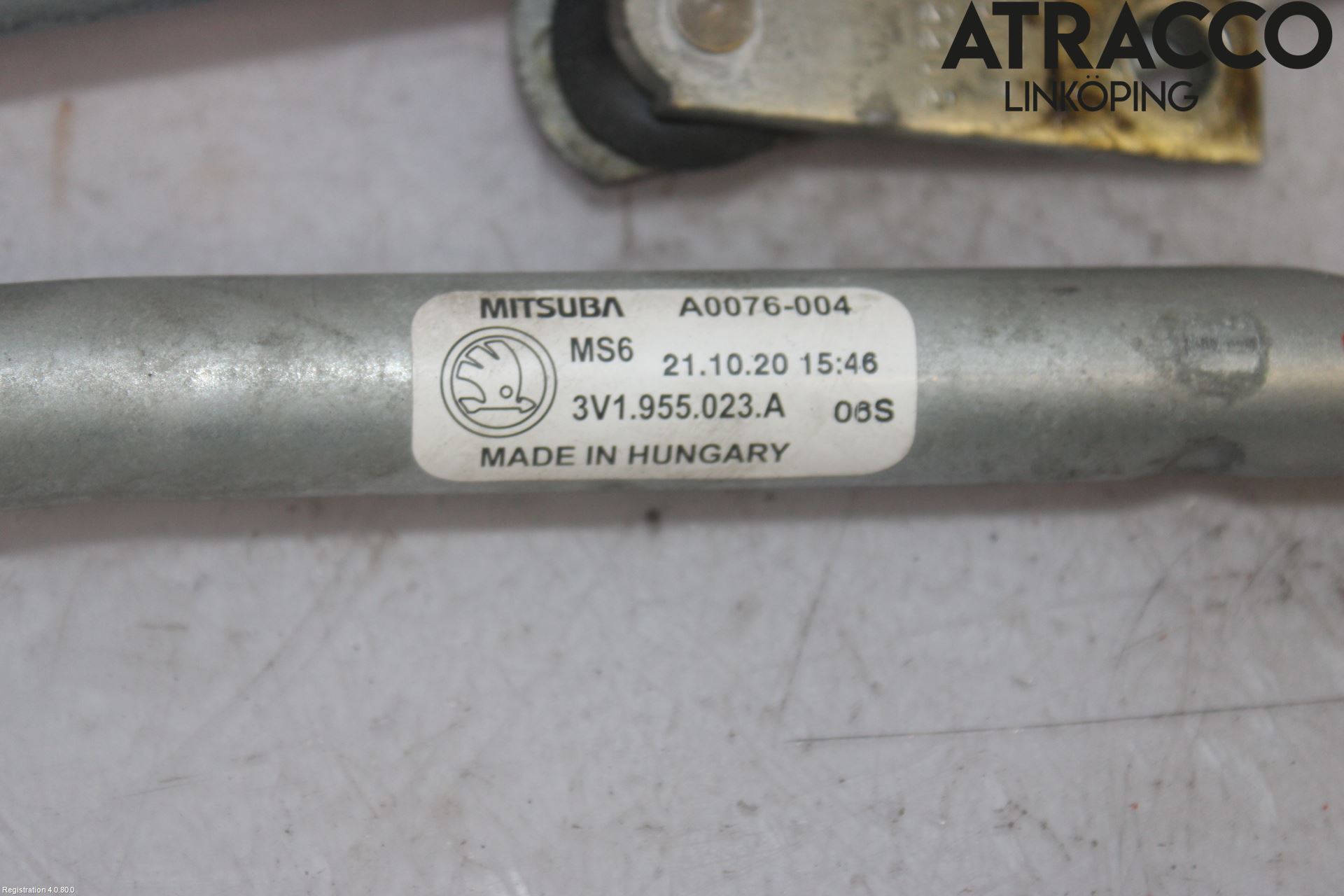 Skoda SUPERB 16-24 Torkarmekanism Vindruta