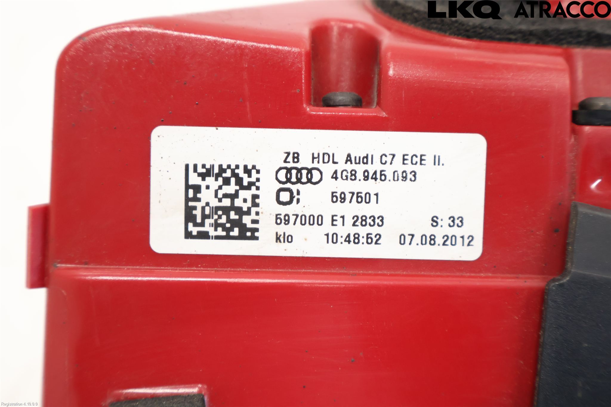 Audi A7/S7 4G 11-17 Bakljus Lucka Vä