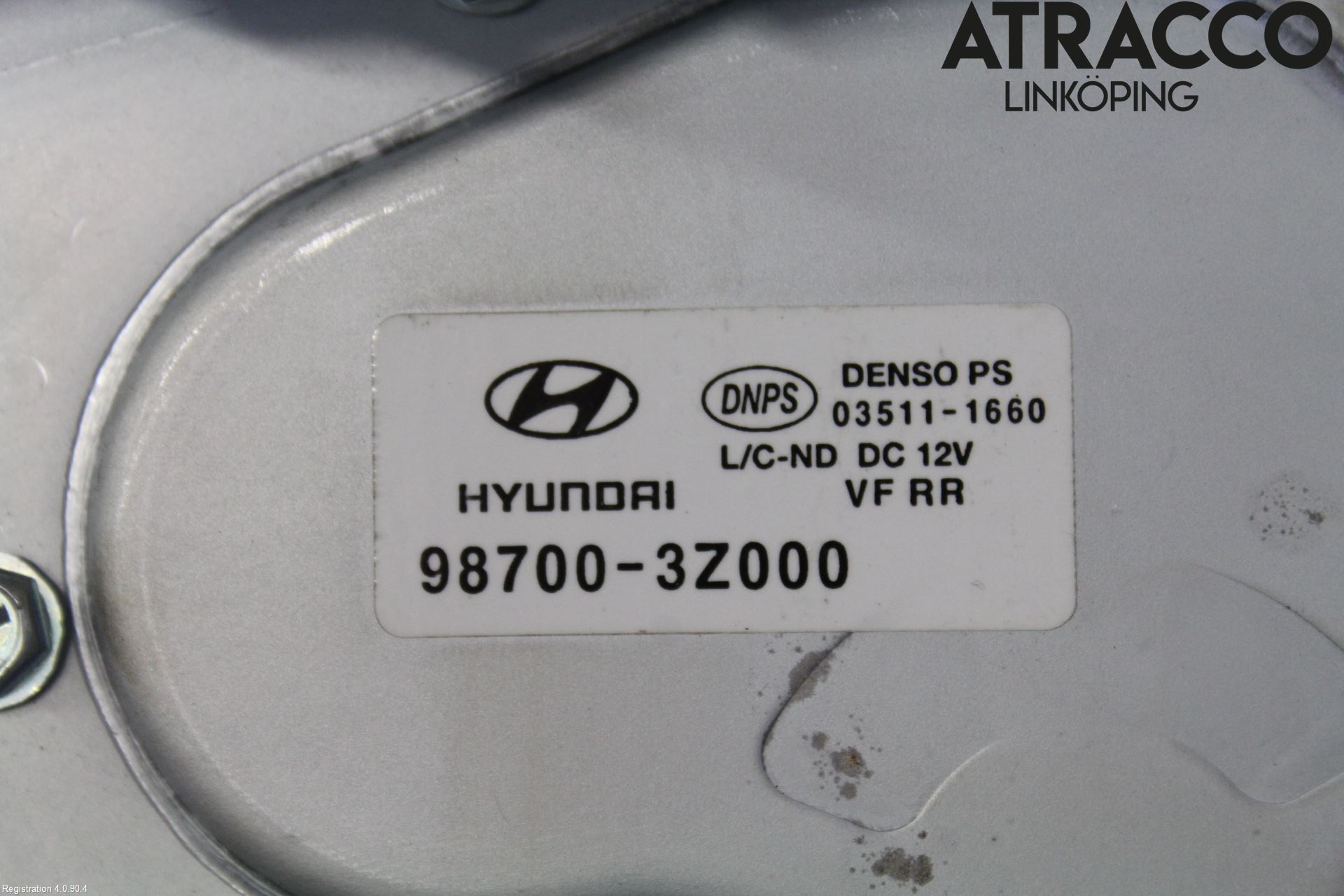 Hyundai i40 08-15 Torkarmotor Baklucka
