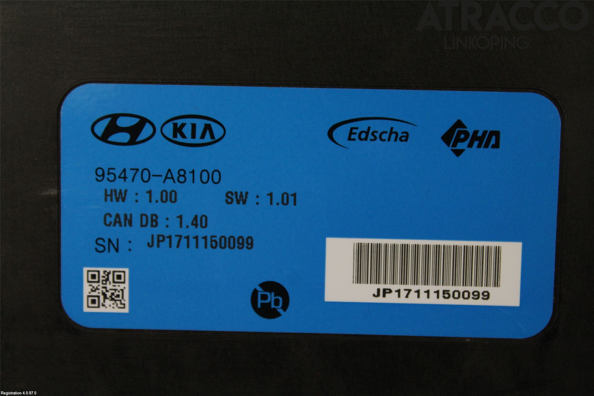 Kia OPTIMA 16-20 Styrenhet Baklucka