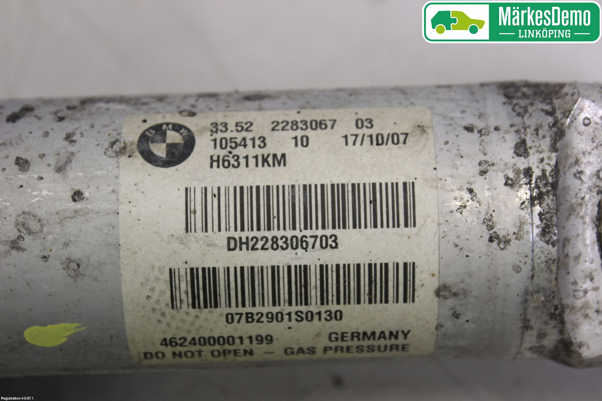 BMW 6 E63/64    02-10 Fjäderben Bak Vänster