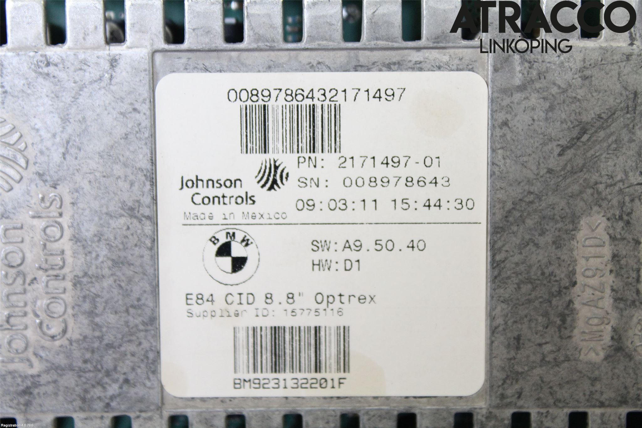 BMW X1 E84 10-15 Bildskärm