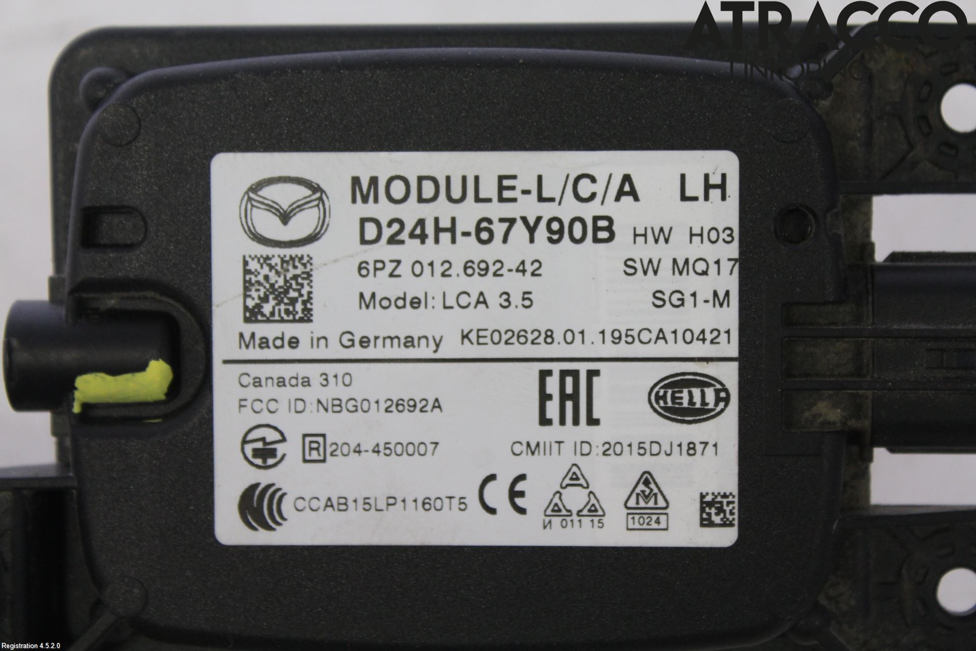 Mazda CX-3 Sensor Aktivt Kollisionsskydd